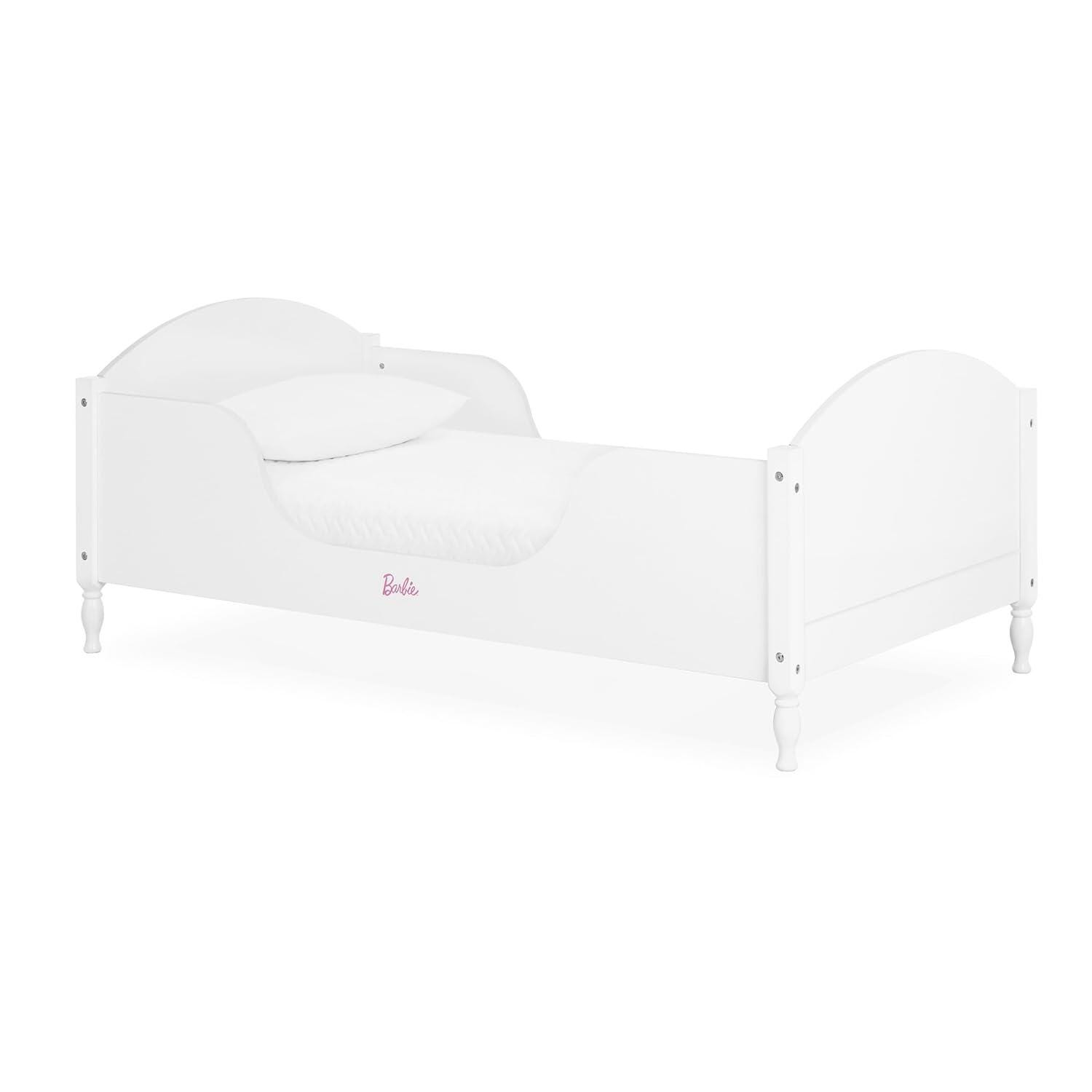 Barbie By Evolur Dreamscape Toddler Bed, White, large