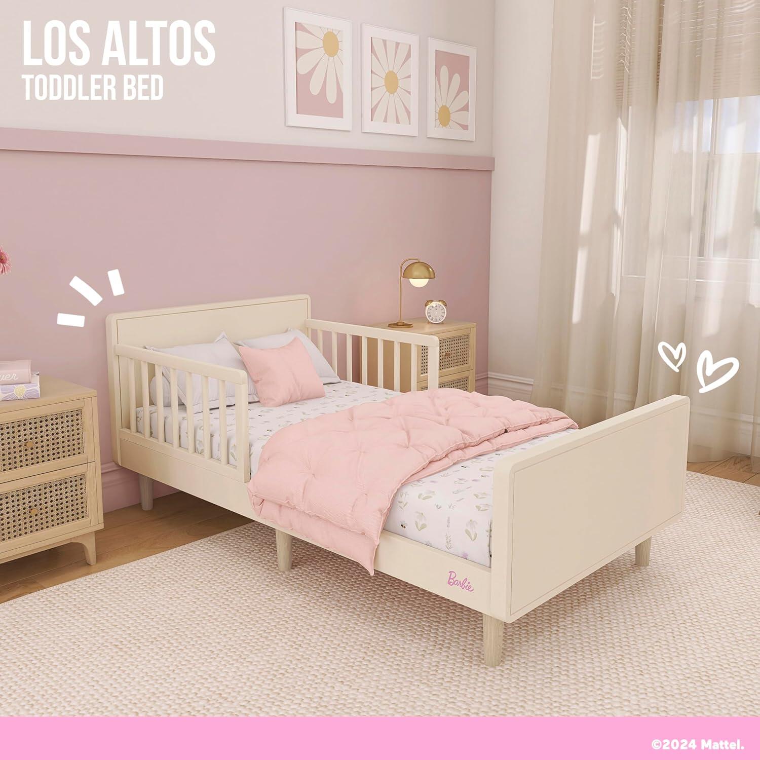 Barbie By Evolur Los Altos Toddler Bed, Vanilla Cream, large