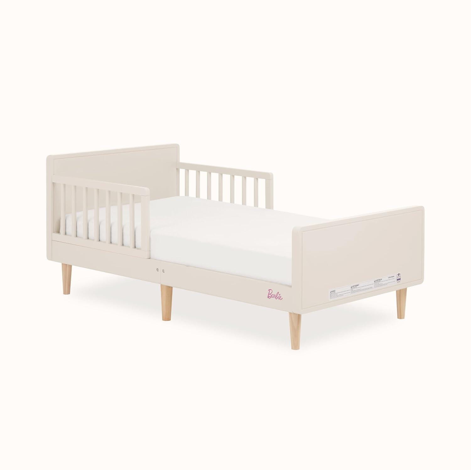 Barbie By Evolur Los Altos Toddler Bed, Vanilla Cream, large