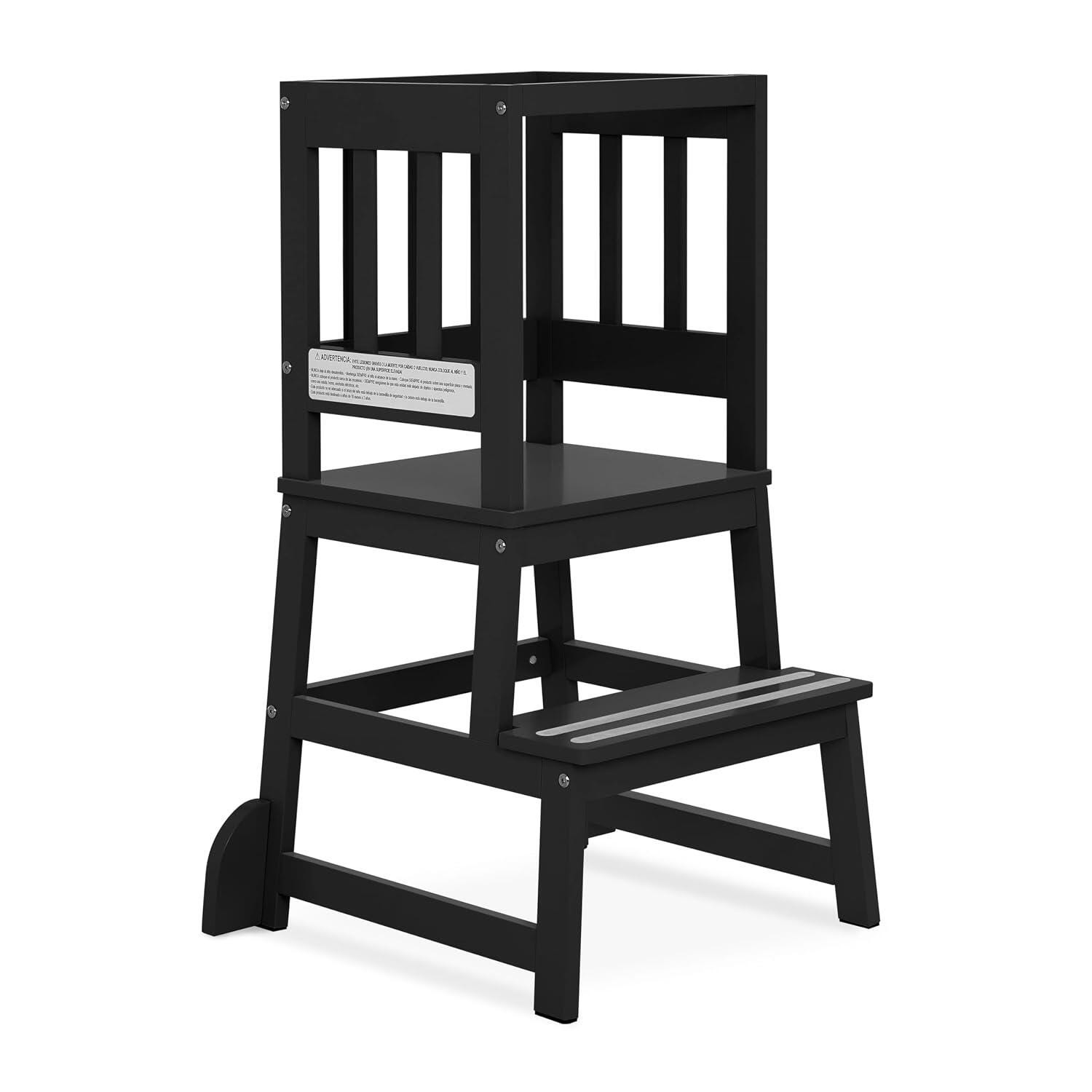 Dream On Me 2-in-1 Step Stool, Black, large
