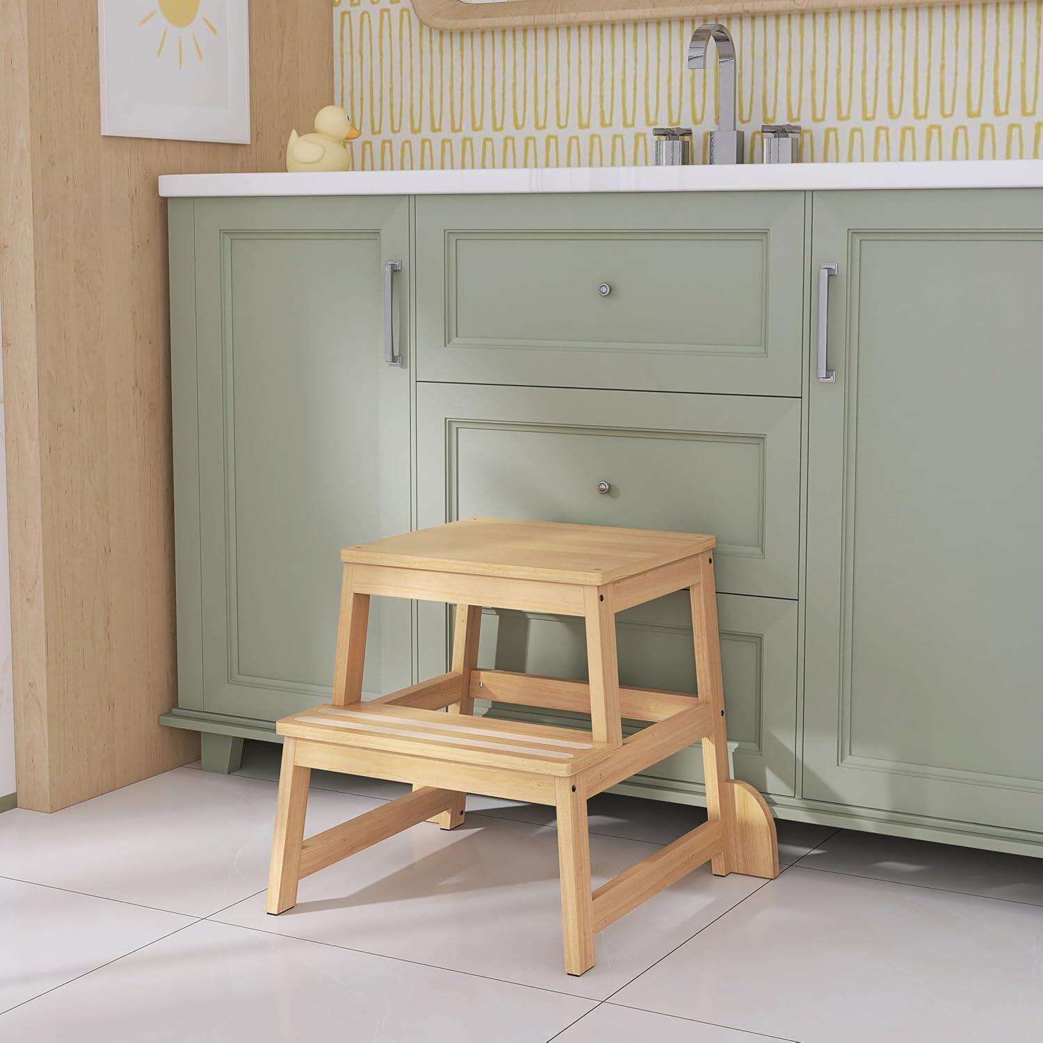 Dream On Me 2-in-1 Step Stool, Natural, large