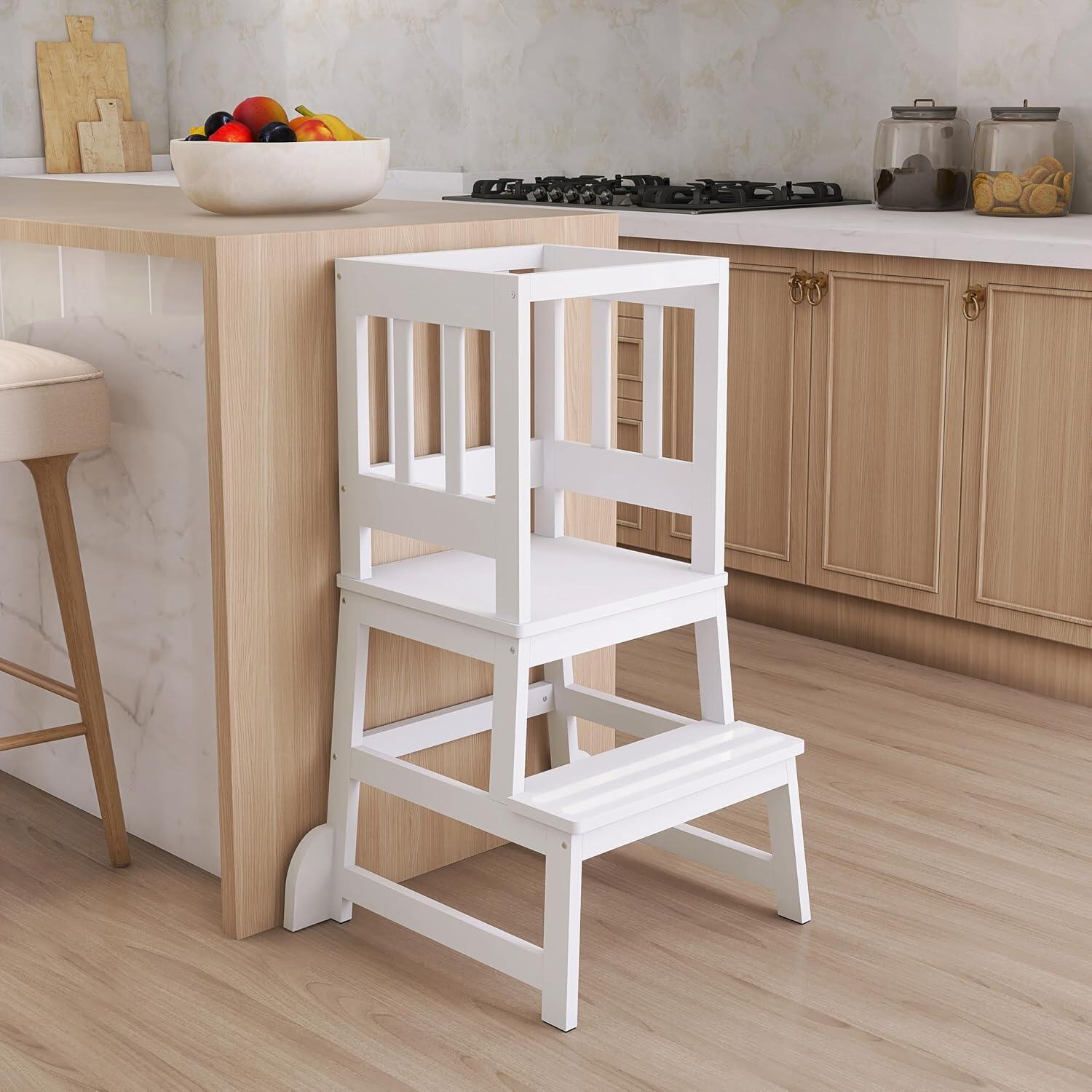 Dream On Me 2-in-1 Step Stool, White, large
