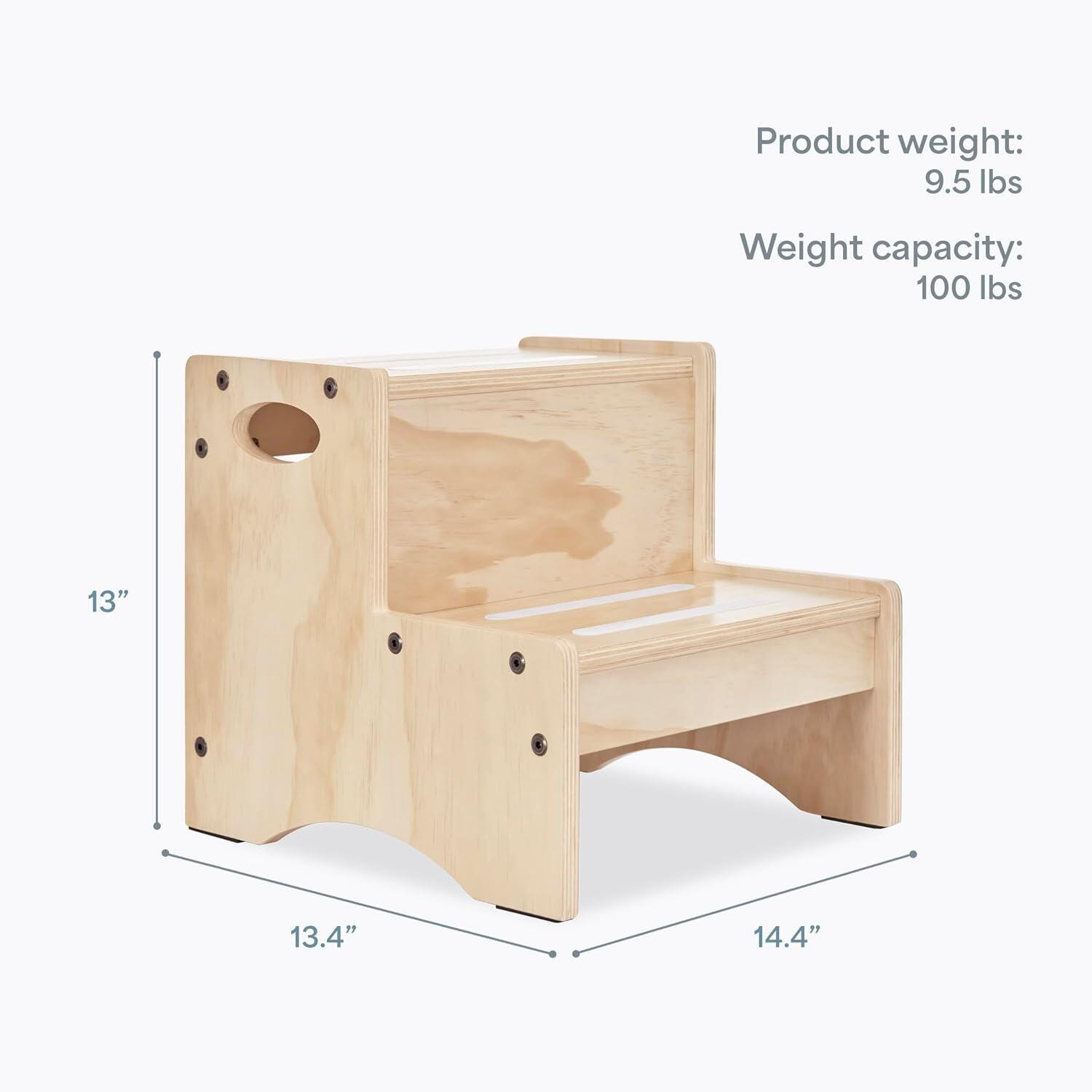 Dream On Me Step Stool, Natural, large
