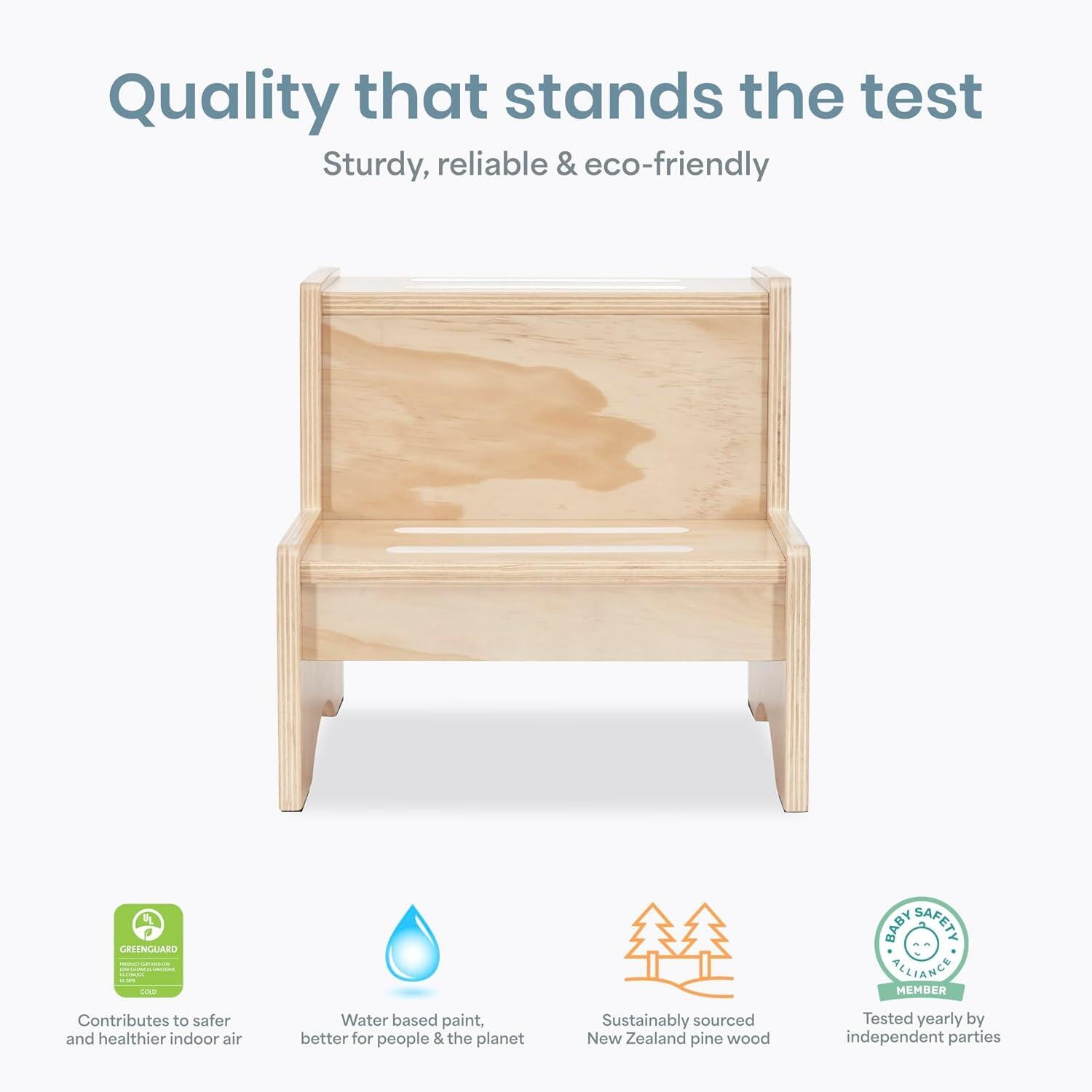Dream On Me Step Stool, Natural, large