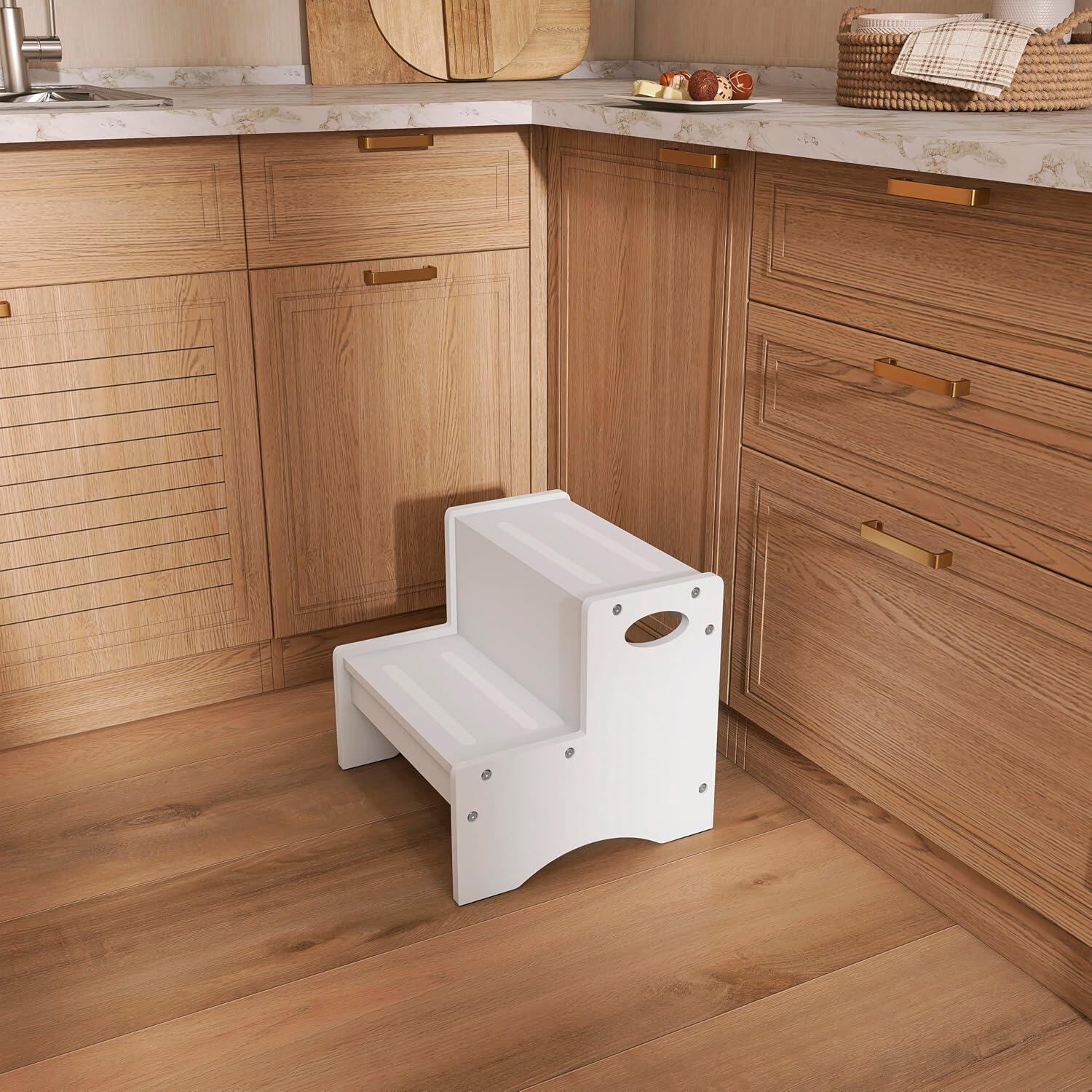 Dream On Me Step Stool, White, large