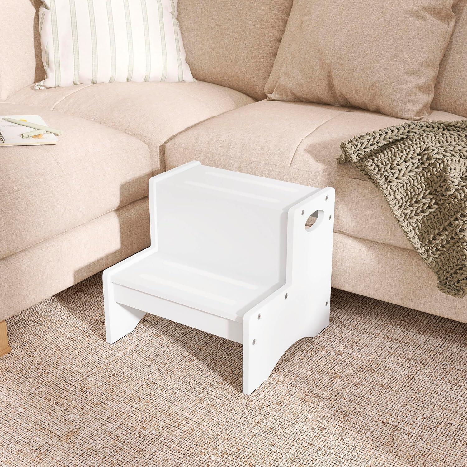Dream On Me Step Stool, White, large