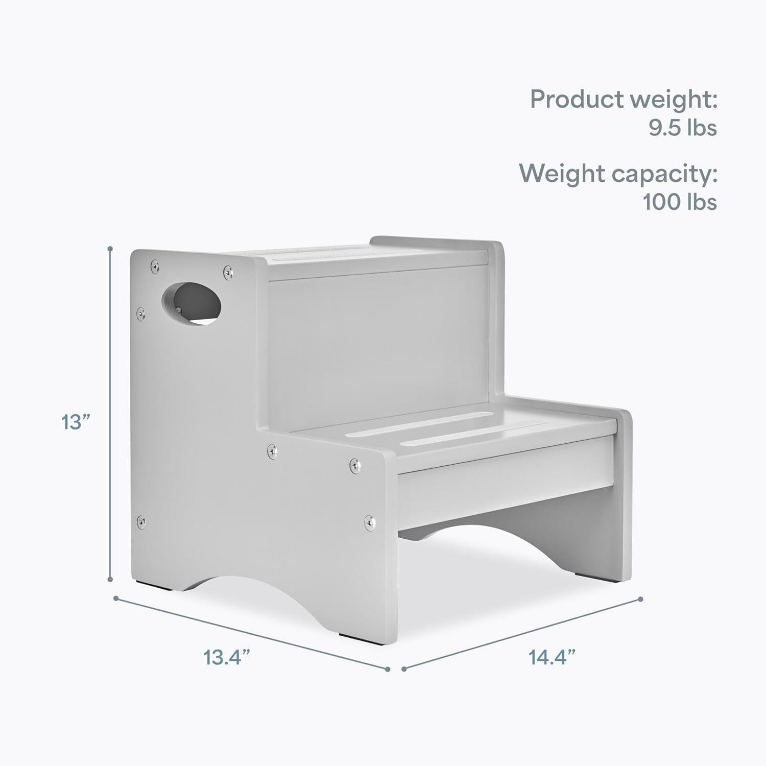 Dream On Me Step Stool, Pebble Gray, large