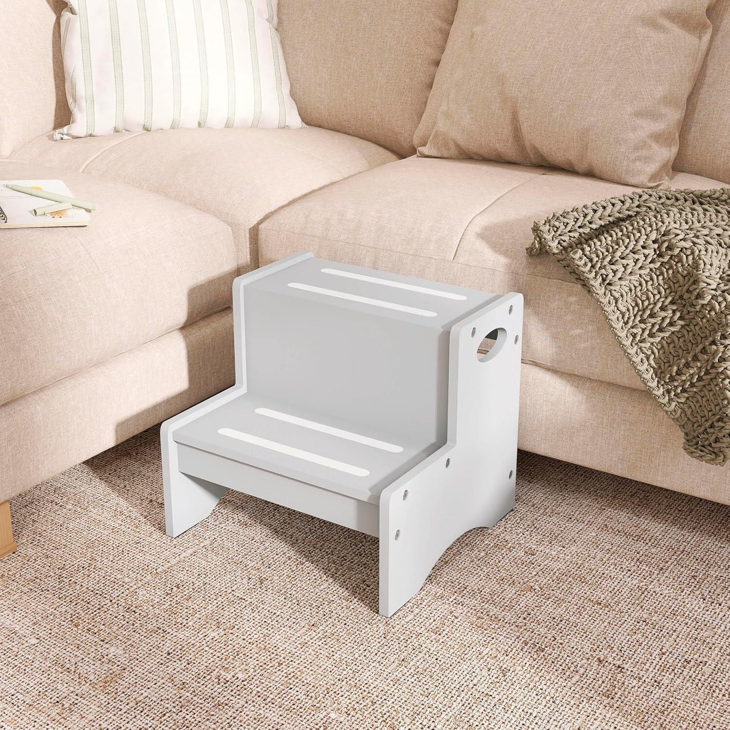 Dream On Me Step Stool, Pebble Gray, large