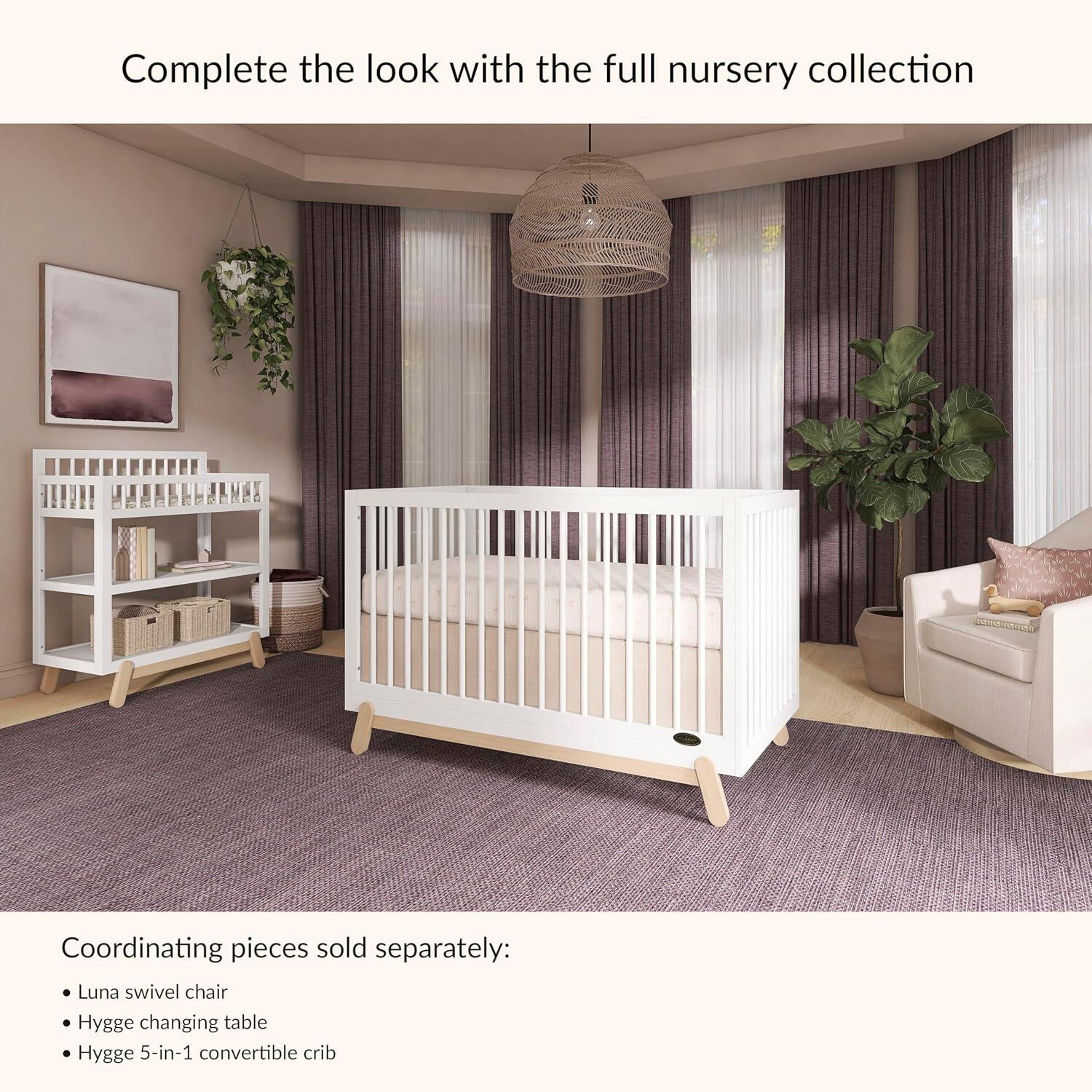 Dream On Me Hygge Changing Table, Vintage White/Tan, large