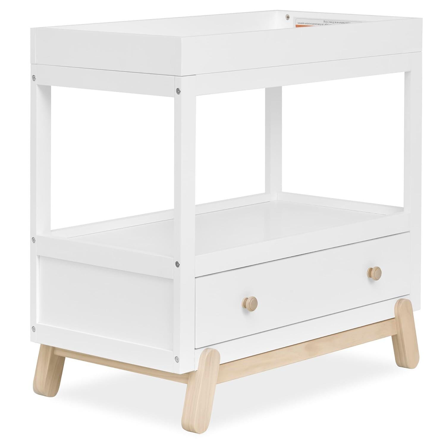 Dream On Me Hygge Solid Changing Table, White/Tan, large