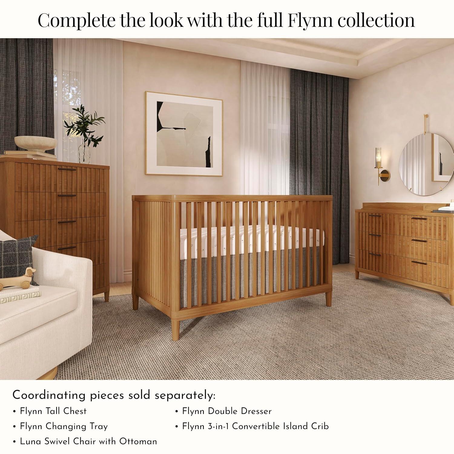 Evolur Flynn 3-in-1 Convertible Island Crib, , large