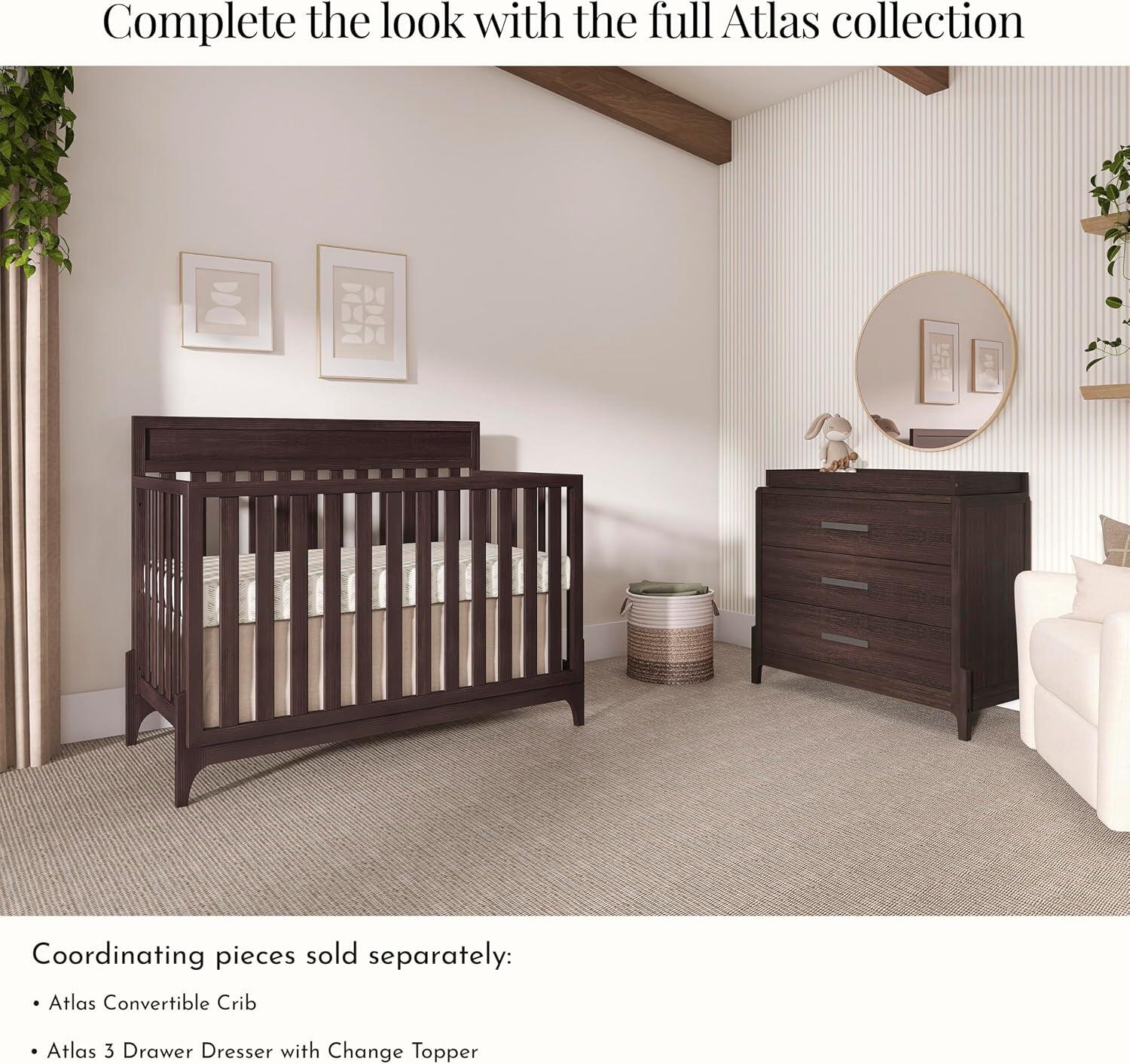 Evolur Atlas 5-in-1 Convertible Crib, , large
