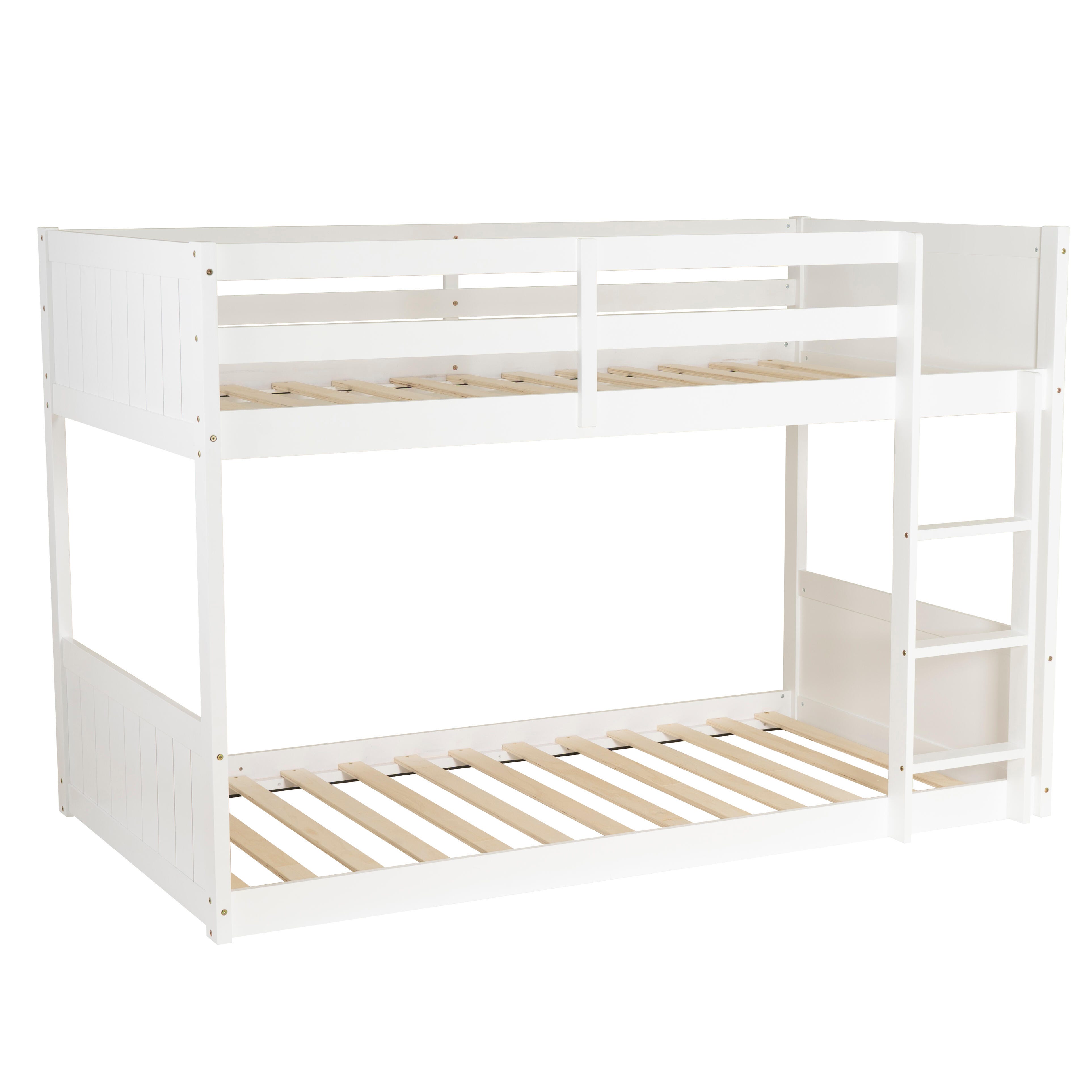 Linon Quinn Twin Bunk Bed, White