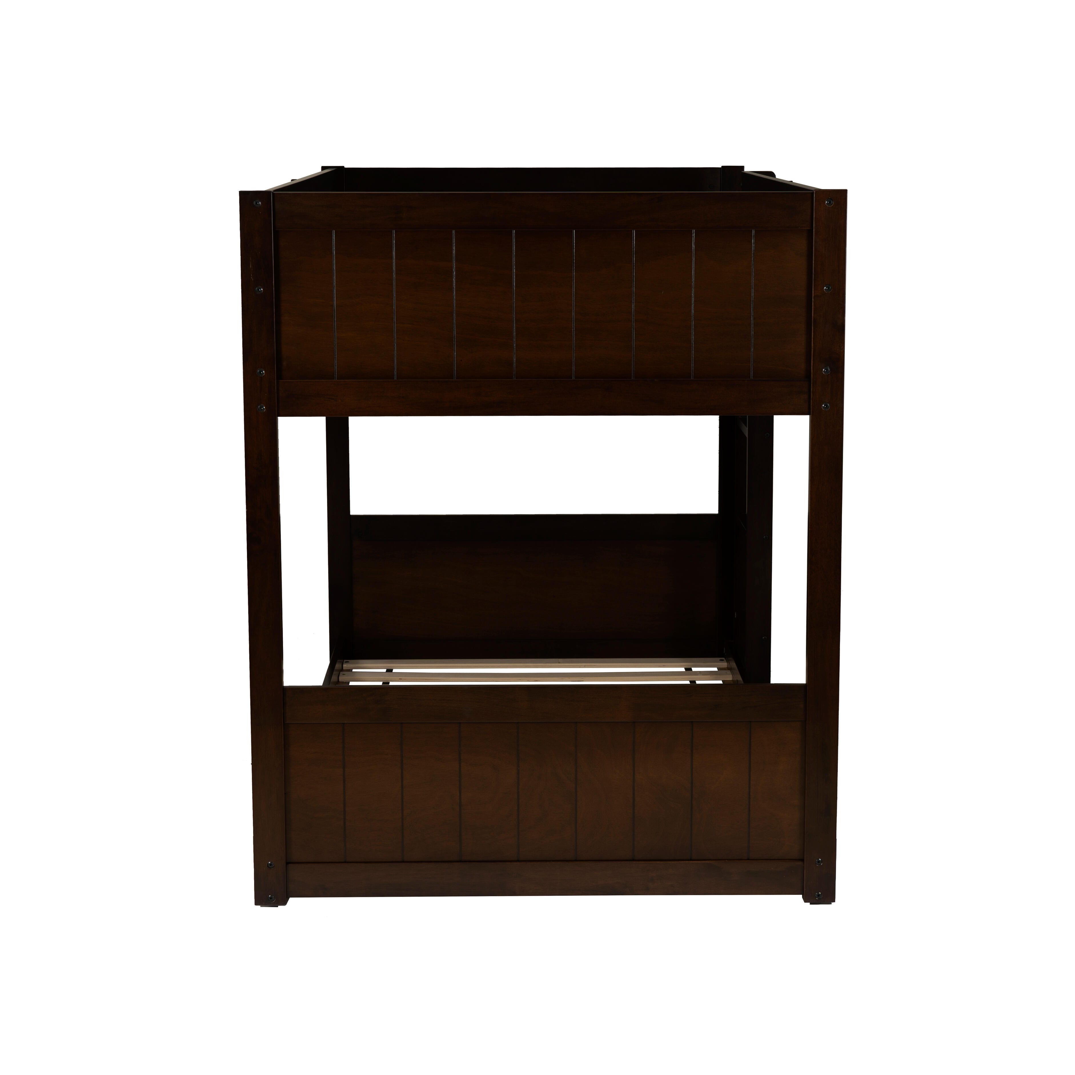 Linon Quinn Twin Bunk Bed, Espresso, large