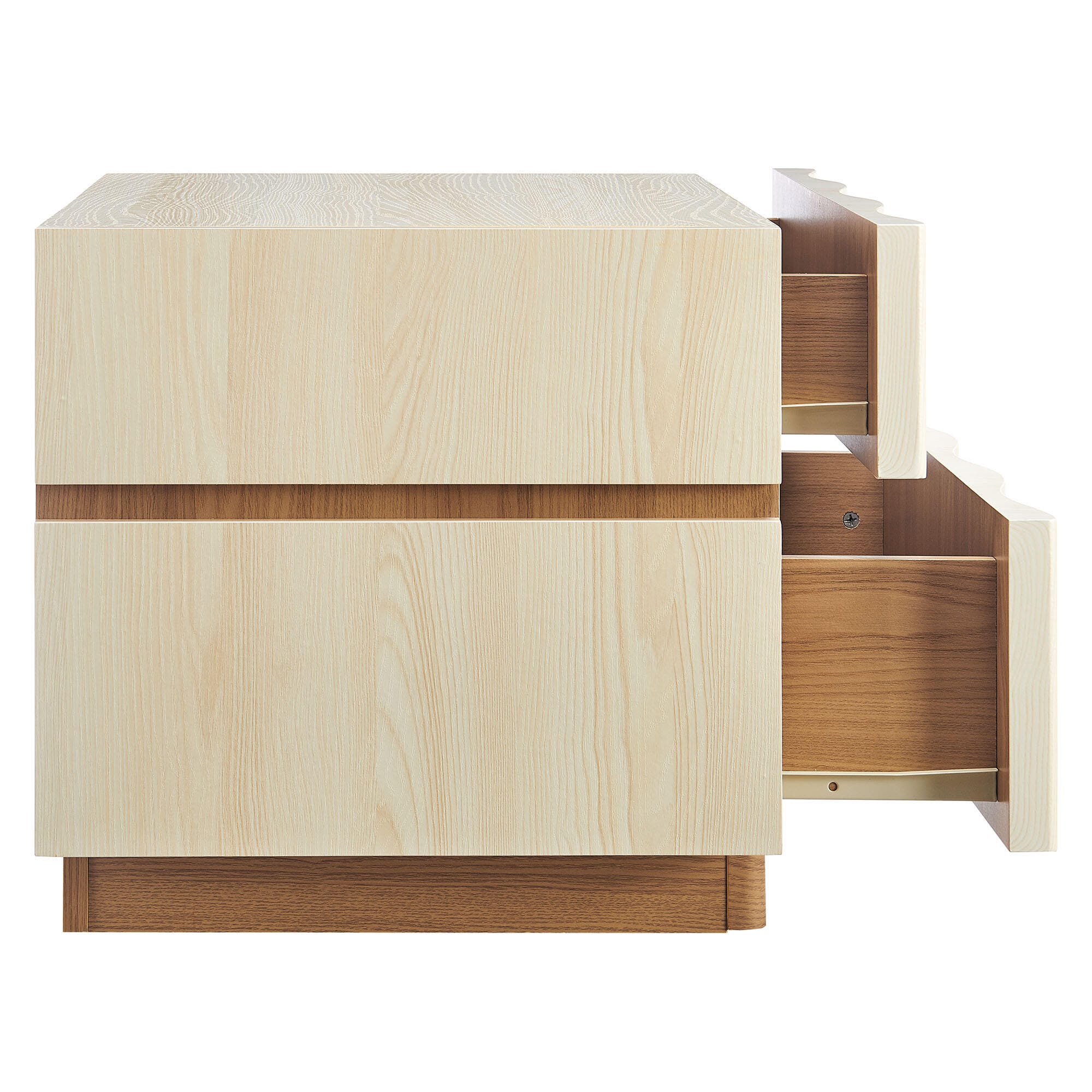 Modway Isola 22" 2 Drawer Nightstand, Light Oak, large