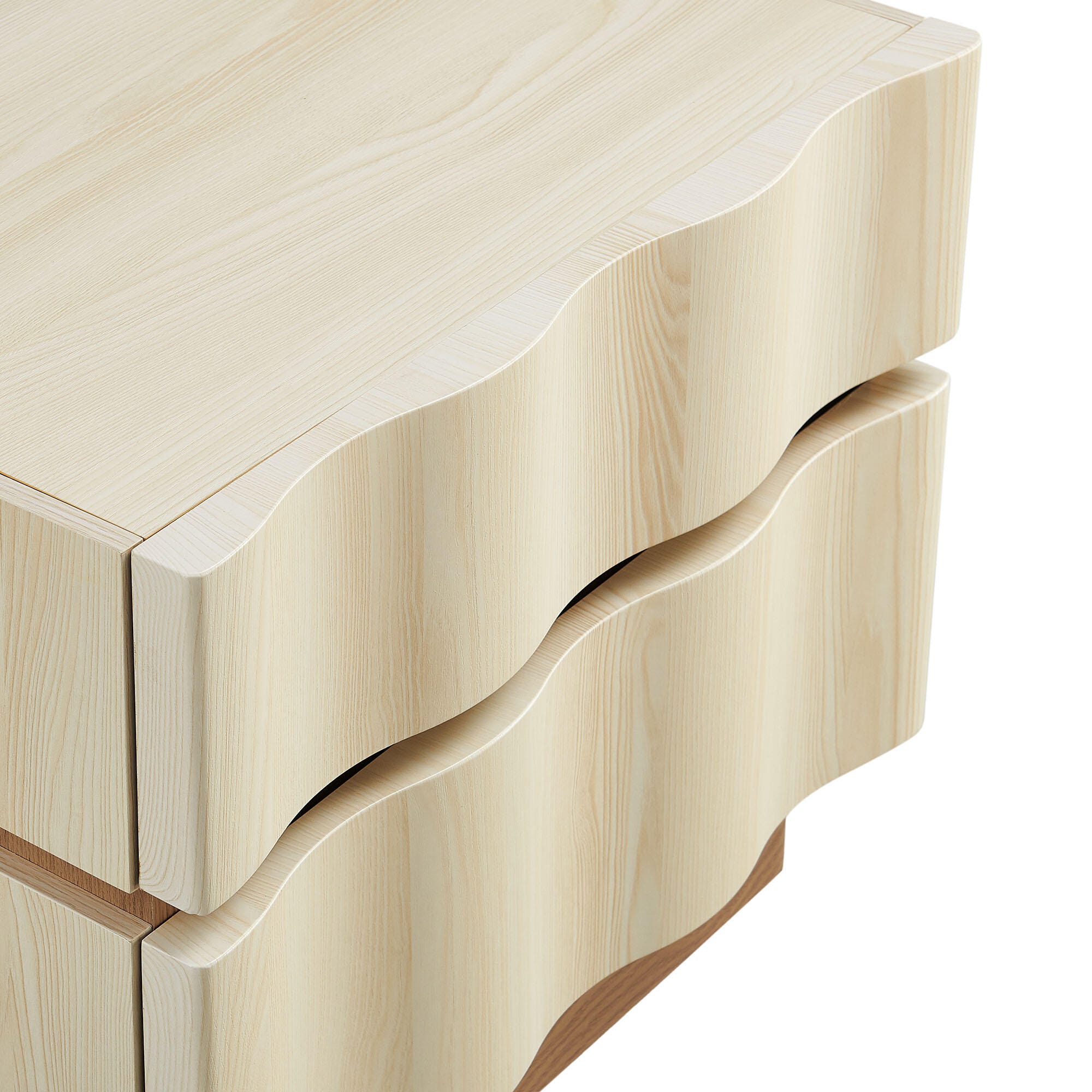 Modway Isola 22" 2 Drawer Nightstand, Light Oak, large