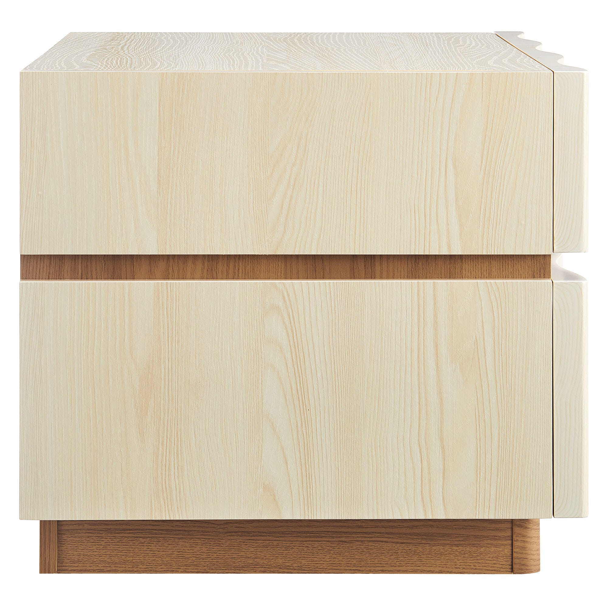 Modway Isola 22" 2 Drawer Nightstand, Light Oak, large