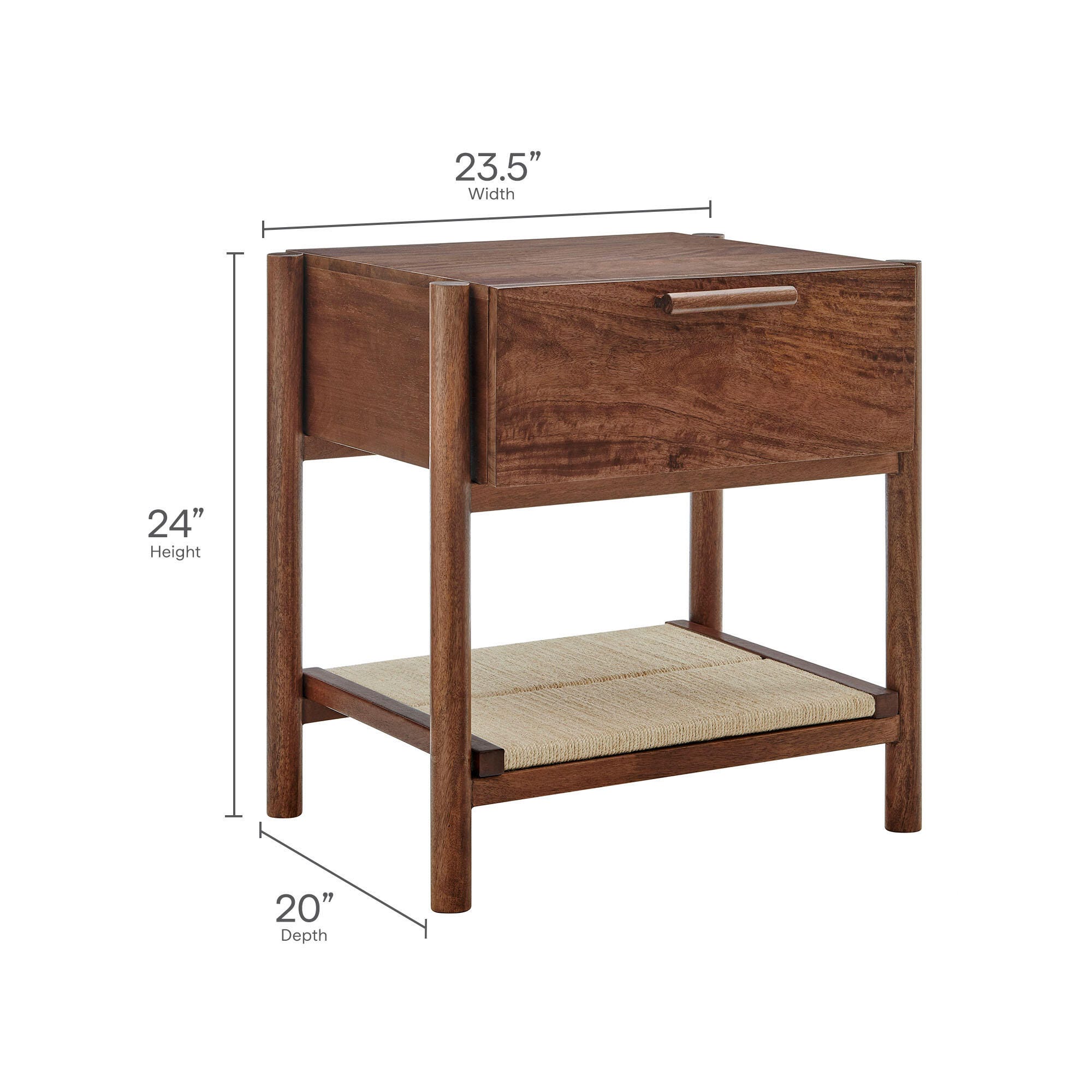 Modway Oswin 23" 1 Drawer Nightstand, , large