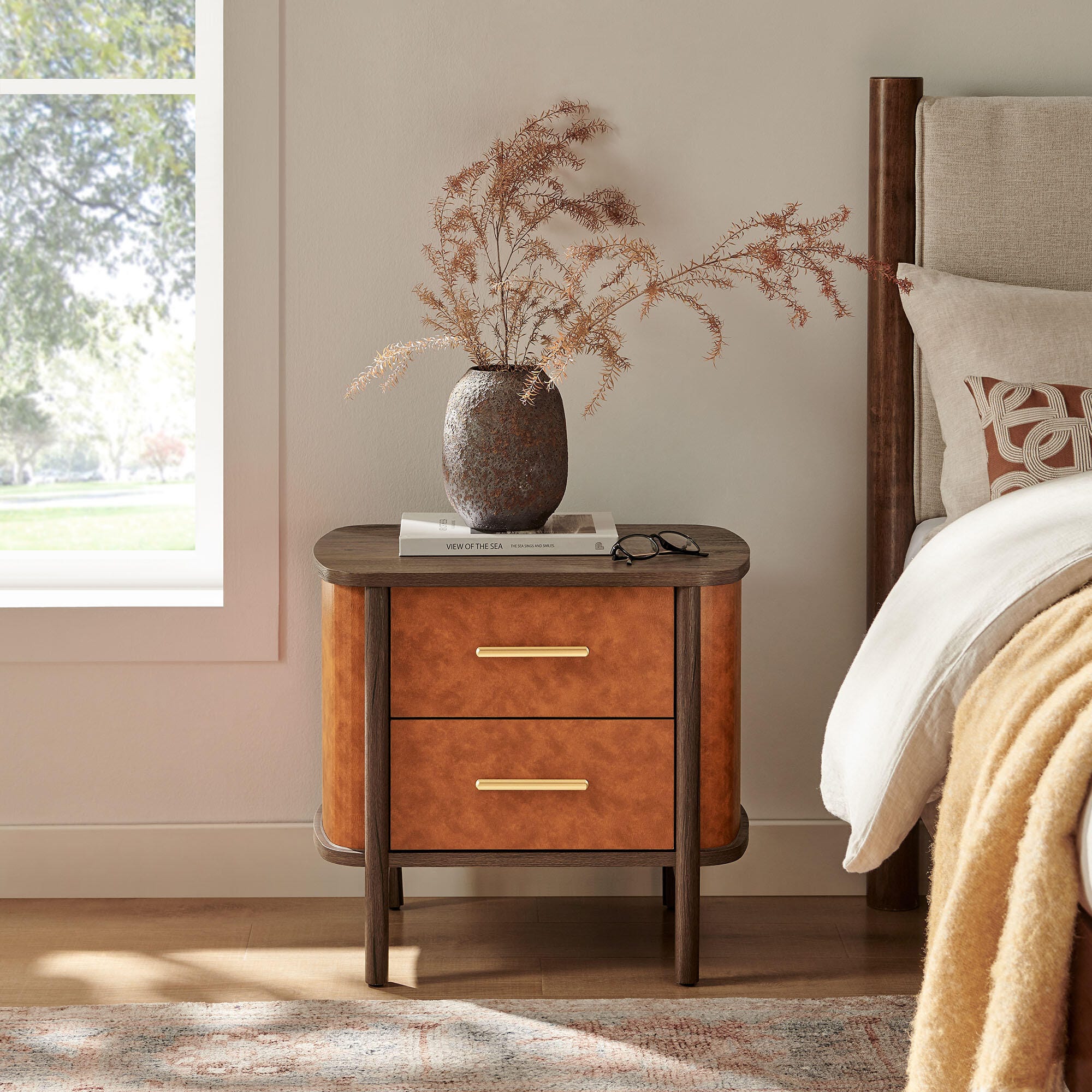Modway Coralie 23" 2 Drawer Nightstand, , rollover