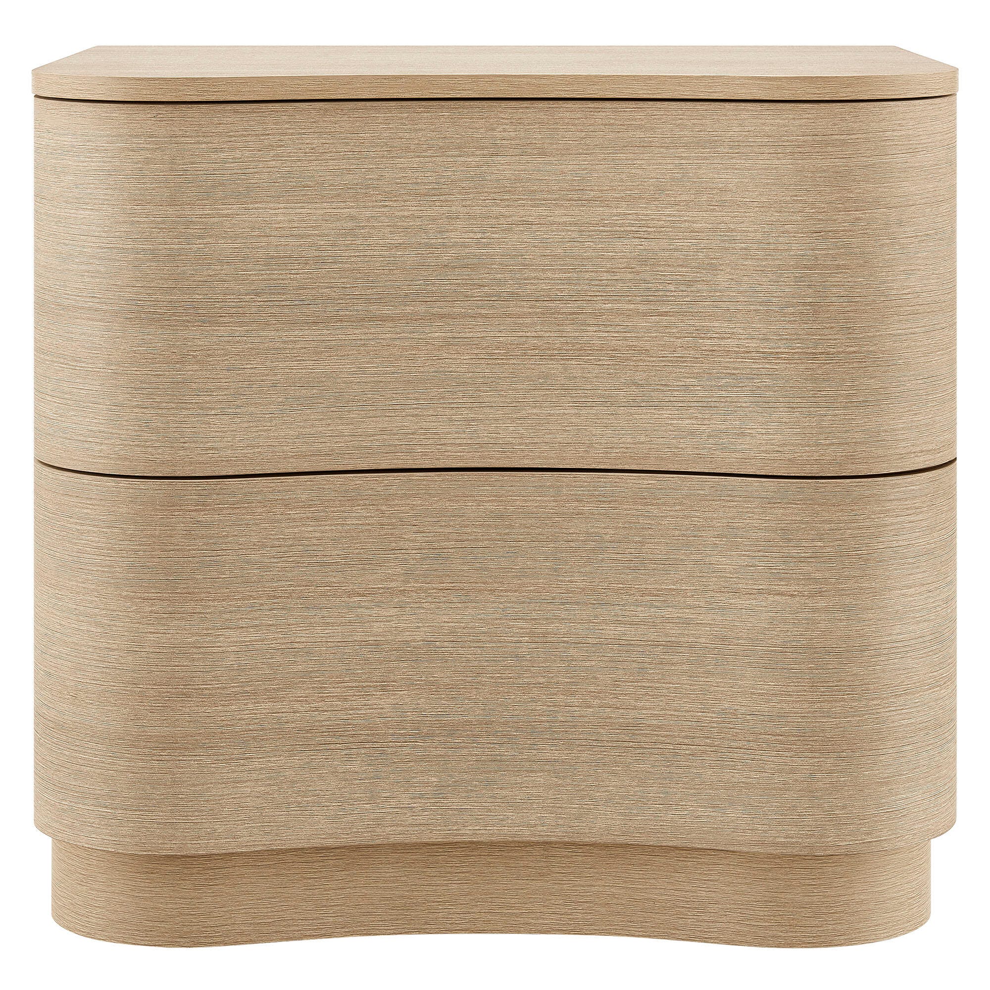 Modway Mirae 24" 2 Drawer Nightstand, Sand Oak, large