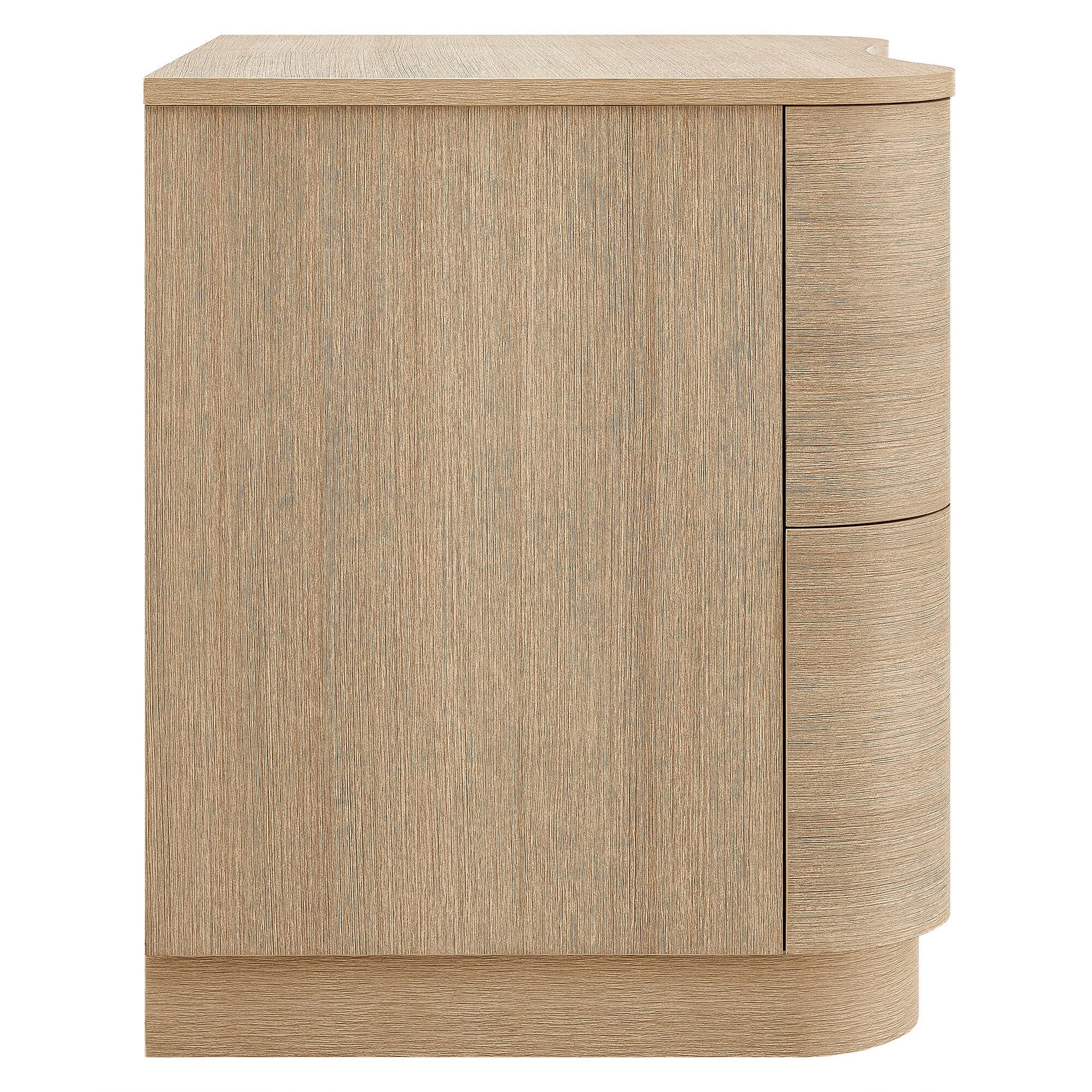 Modway Mirae 24" 2 Drawer Nightstand, Sand Oak, large