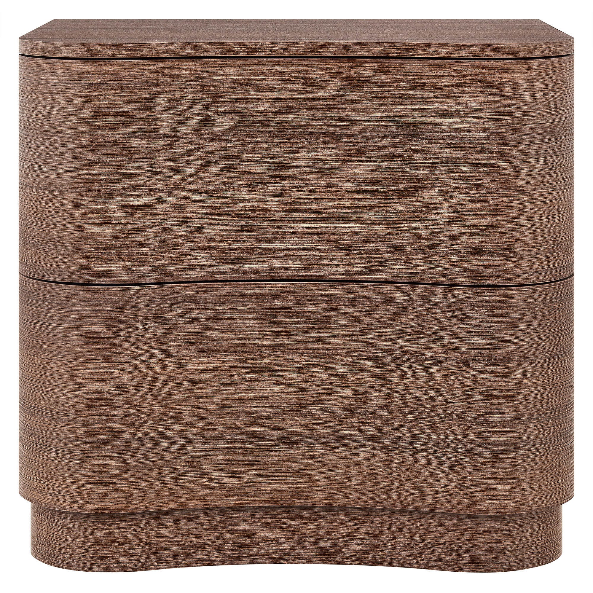 Modway Mirae 24" 2 Drawer Nightstand, Mocha Walnut, large