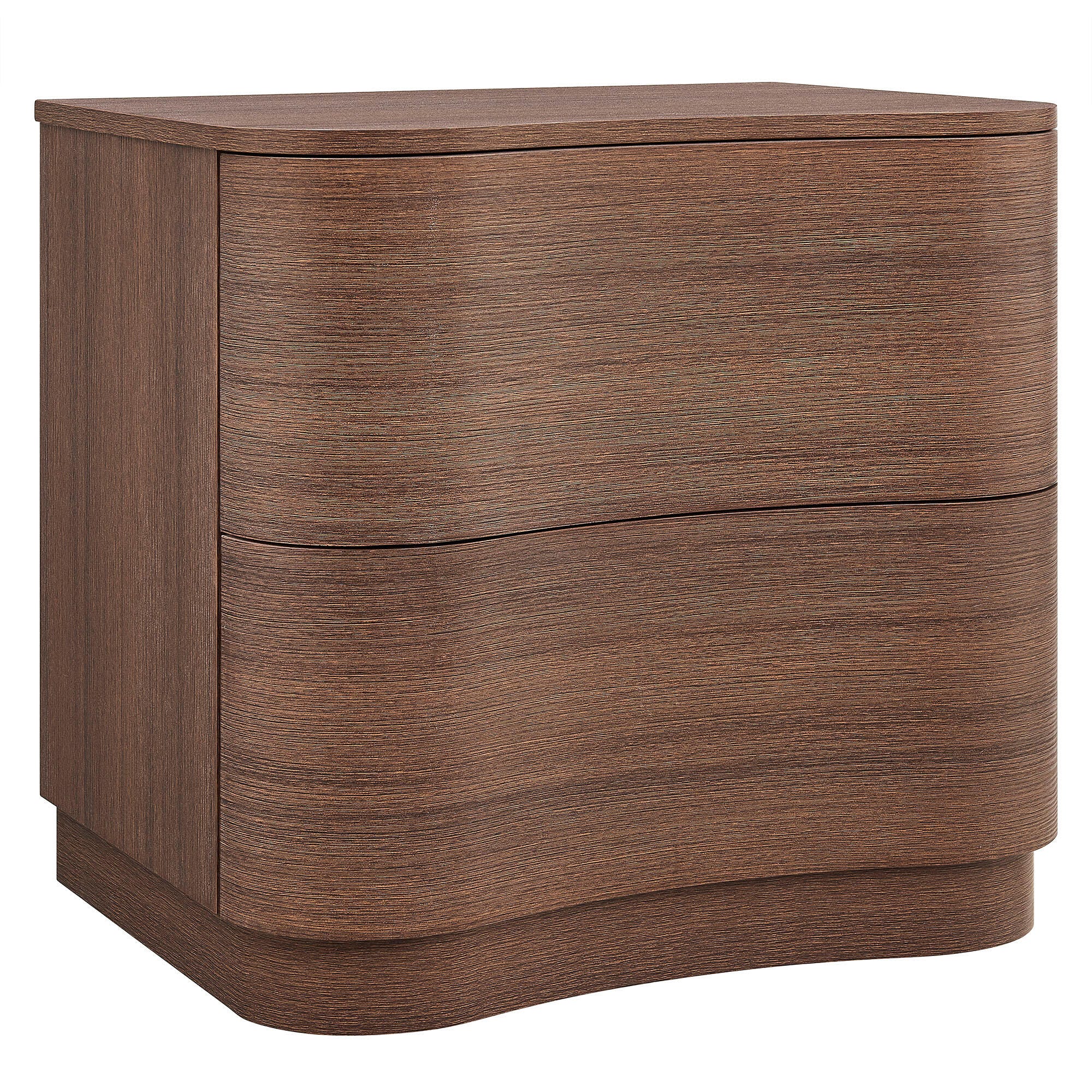 Modway Mirae 24" 2 Drawer Nightstand, Mocha Walnut, large