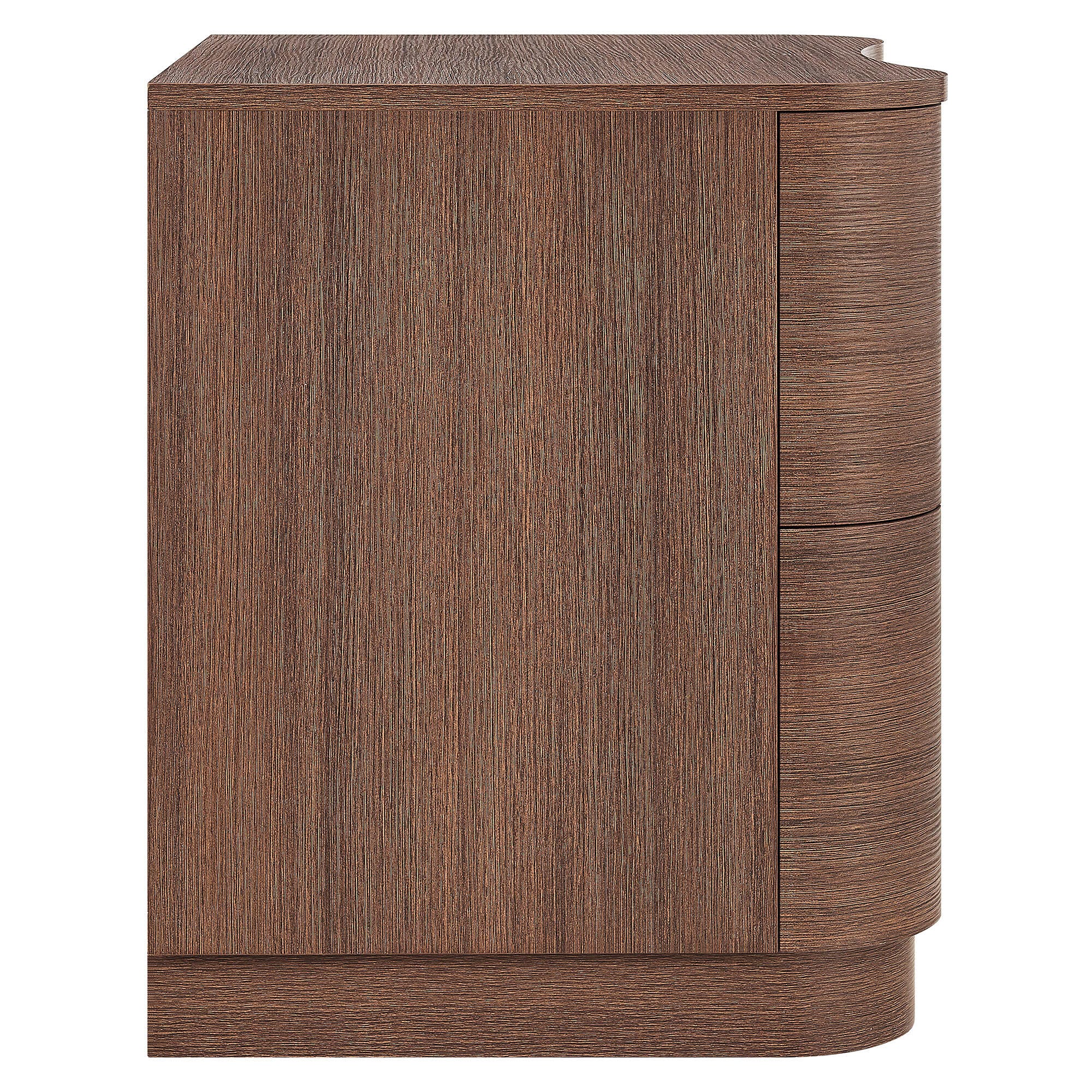 Modway Mirae 24" 2 Drawer Nightstand, Mocha Walnut, large