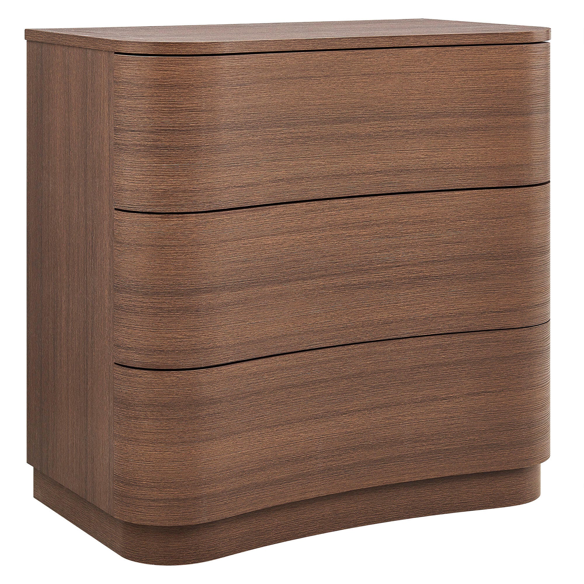 Modway Mirae 3 Drawer Dresser, Brushed Brown, large