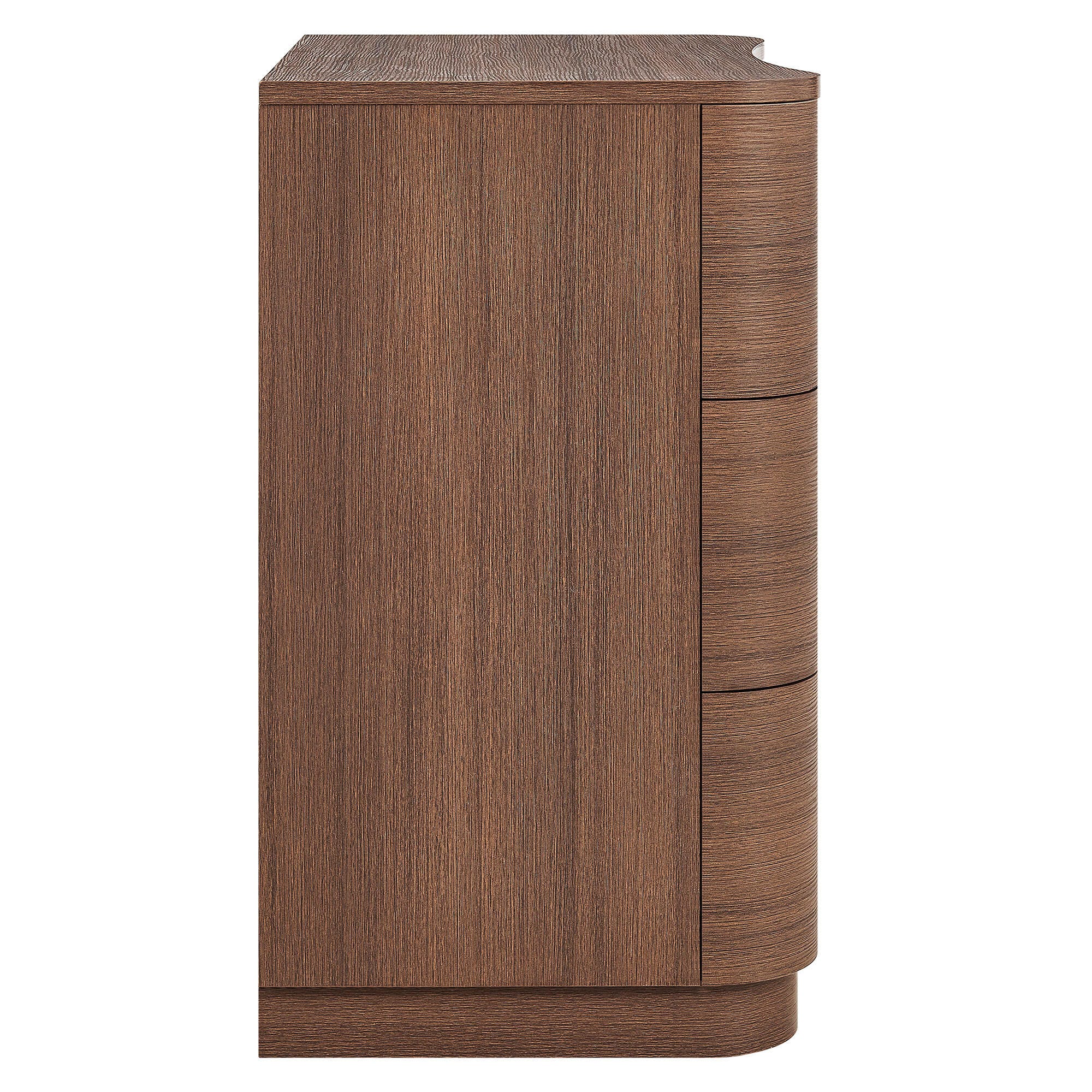 Modway Mirae 3 Drawer Dresser, Brushed Brown, large