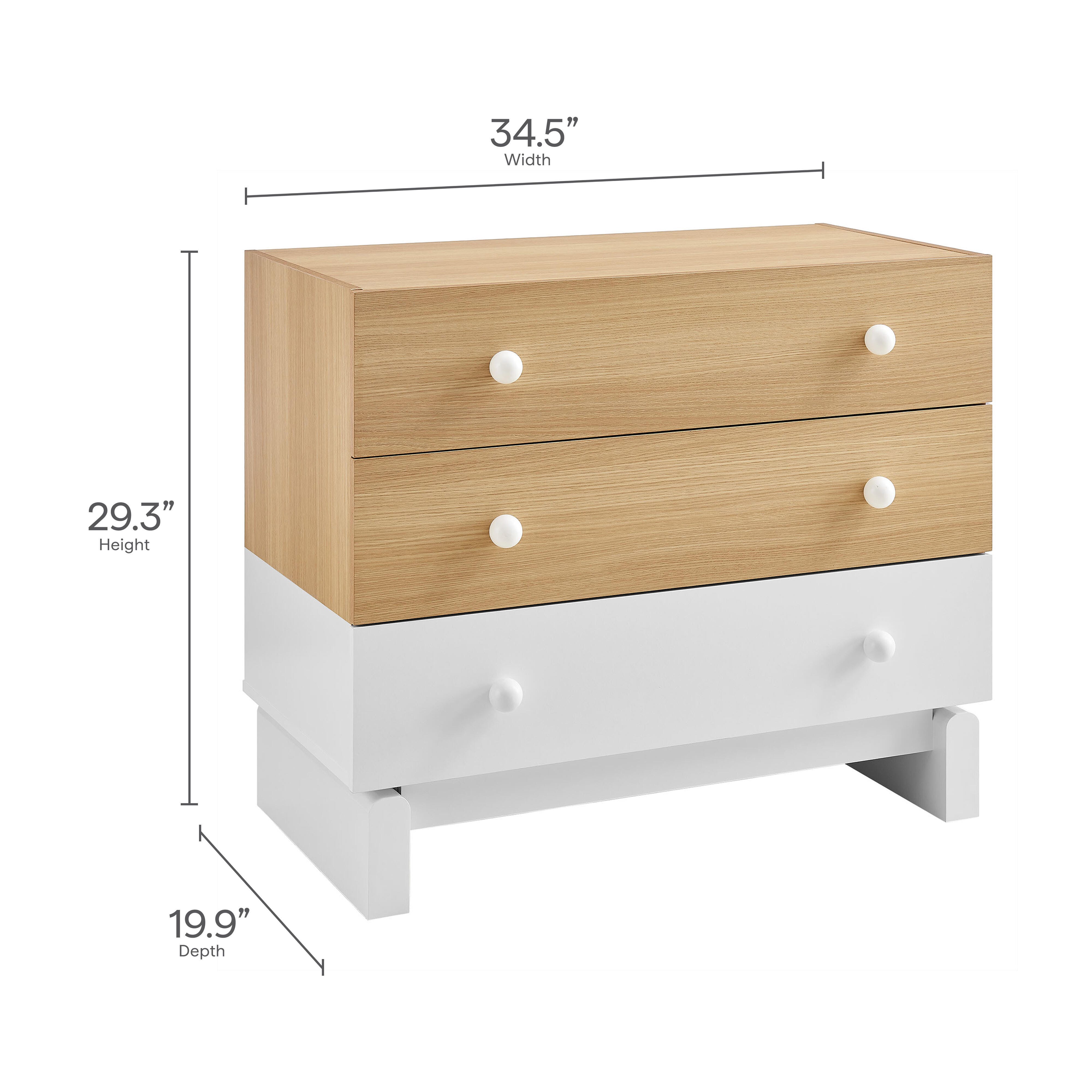 Modway Nolia 3 Drawer Dresser, , large