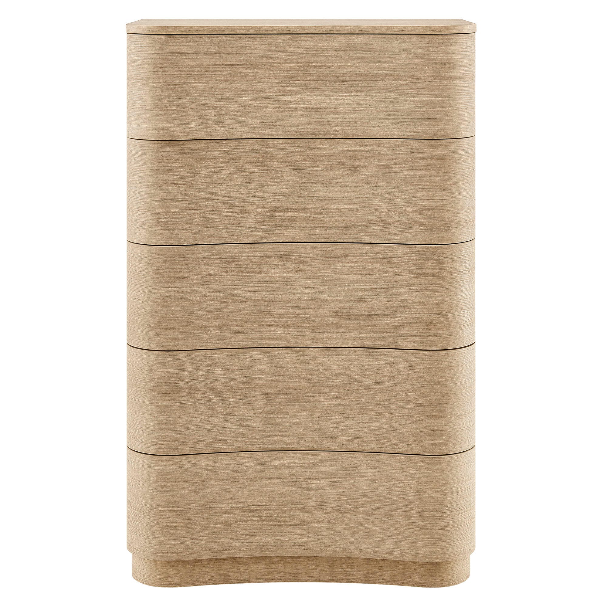 Modway Mirae 5 Drawer Dresser, Light Brown, large
