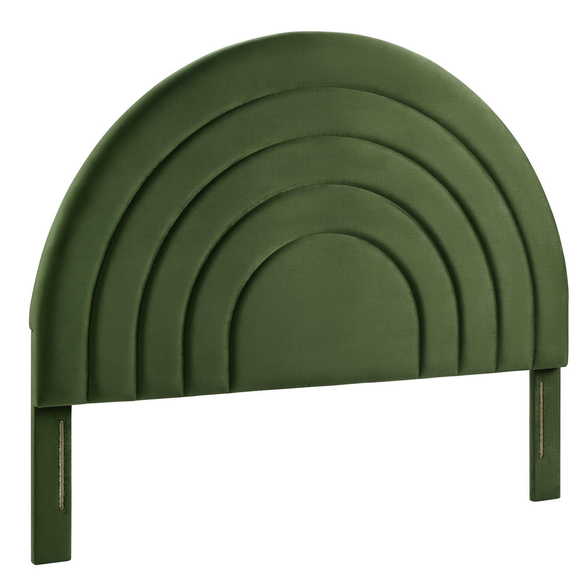 Modway Solana Arched Full Headboard, Moss Green, large
