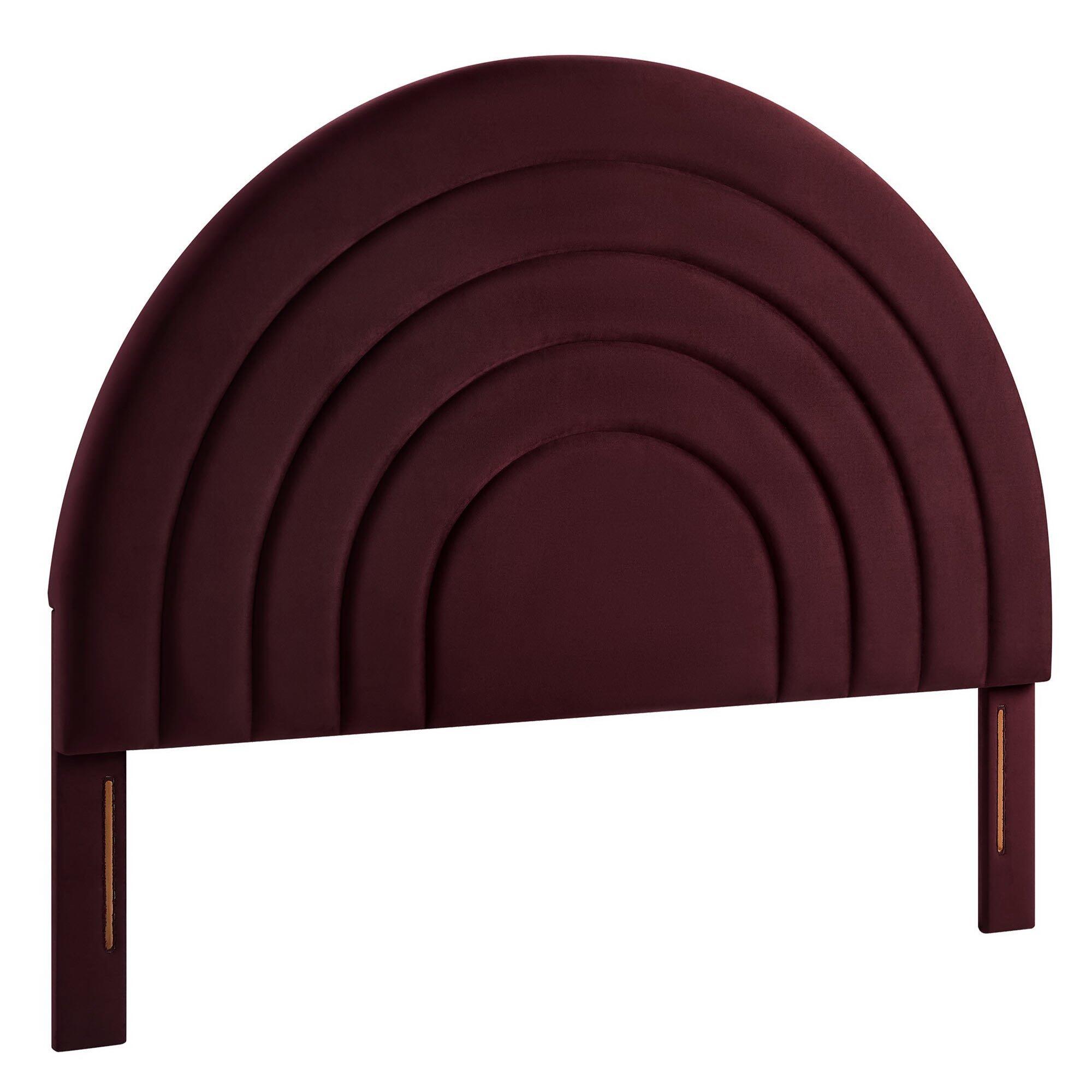 Modway Solana Arched Full Headboard, Purple, large