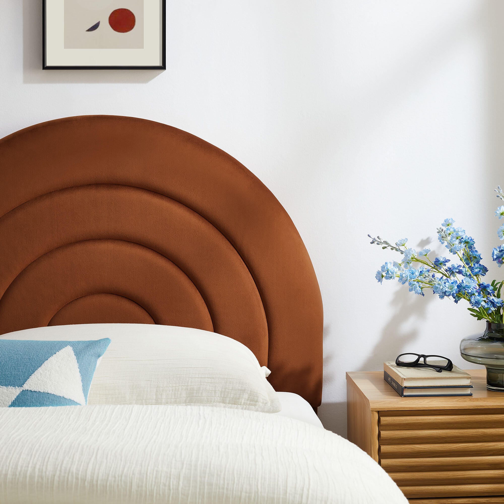 Modway Solana Arched Twin Headboard, Rust, large