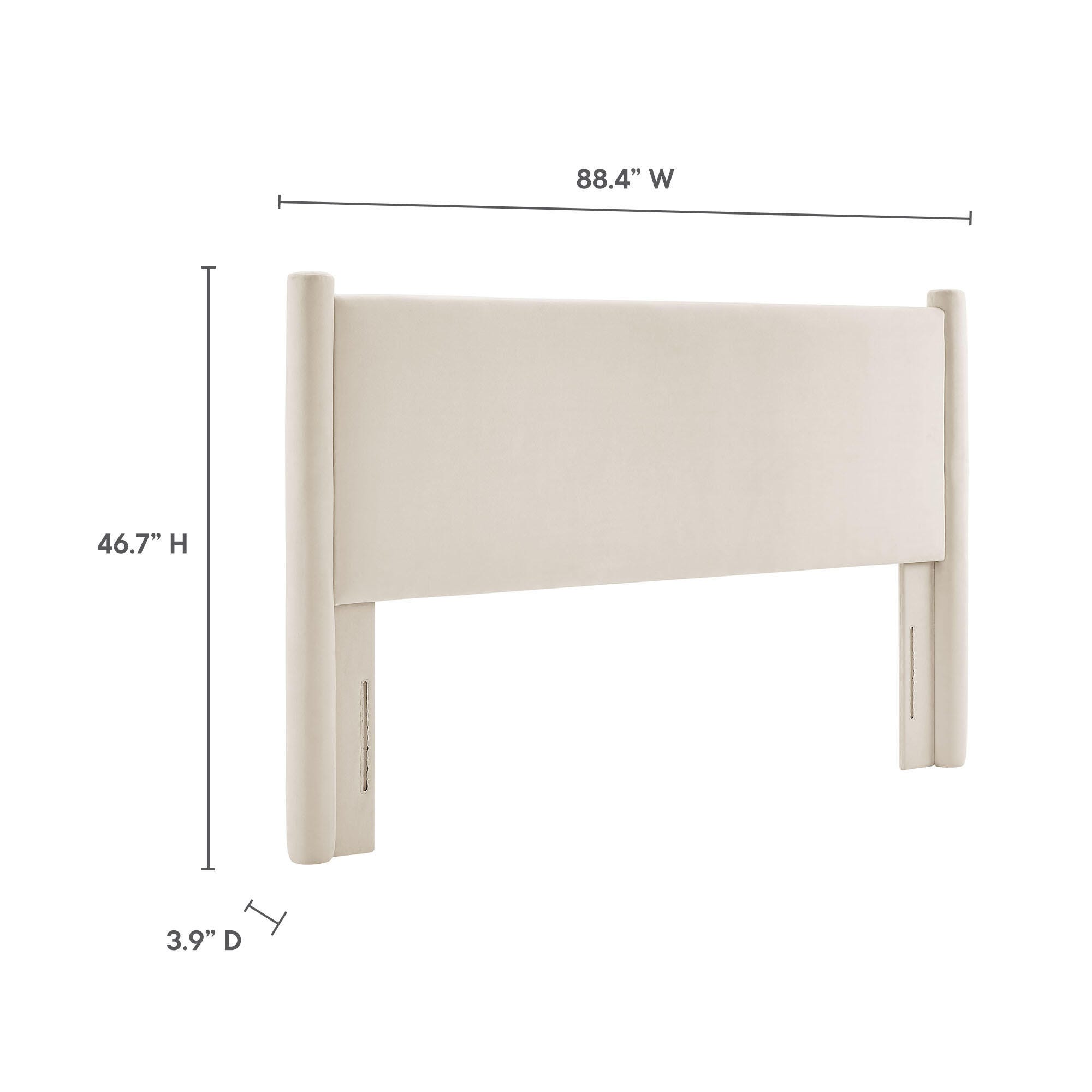 Modway Rael King Headboard, Ivory, large