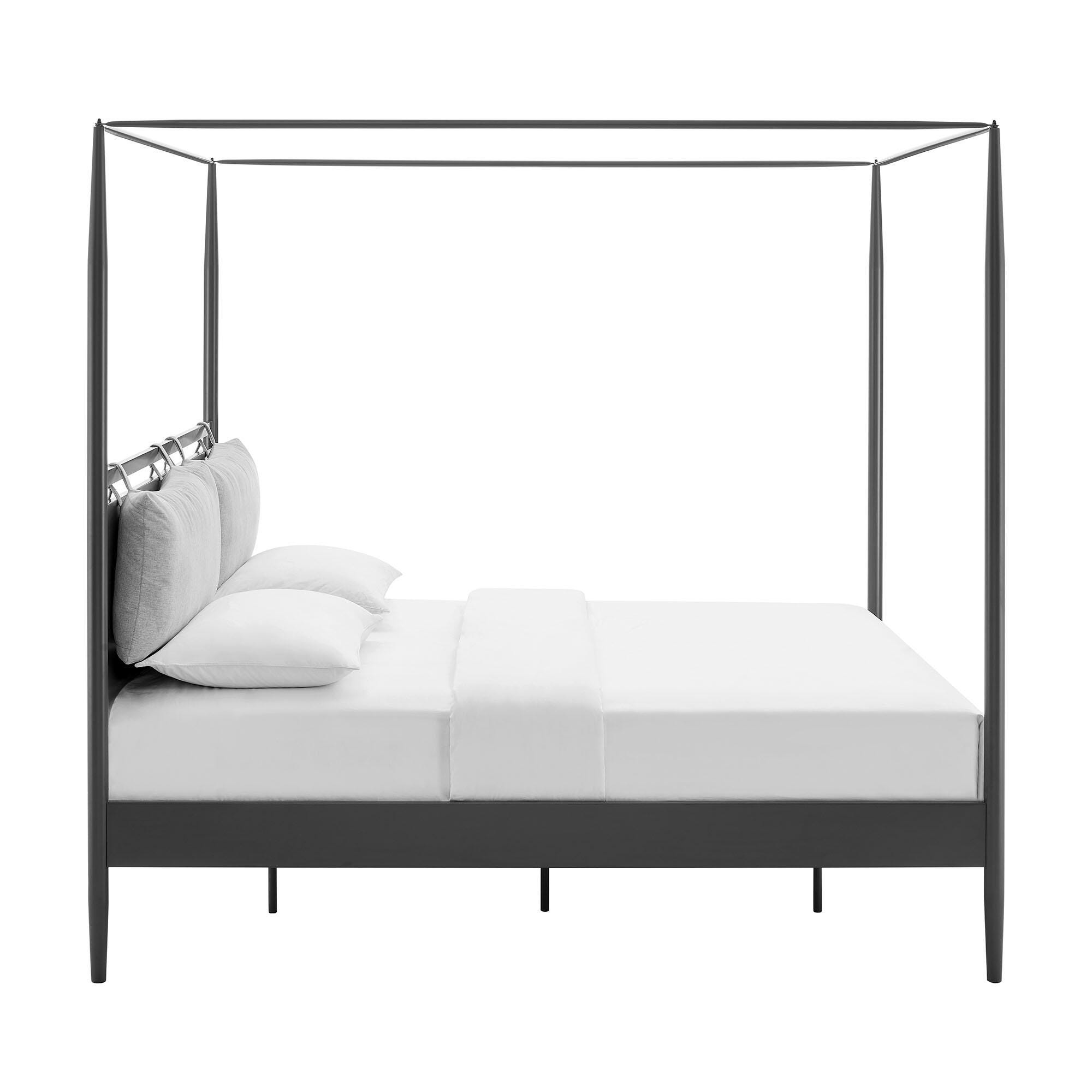 Modway Marlowe King Platform Bed, Gray, large