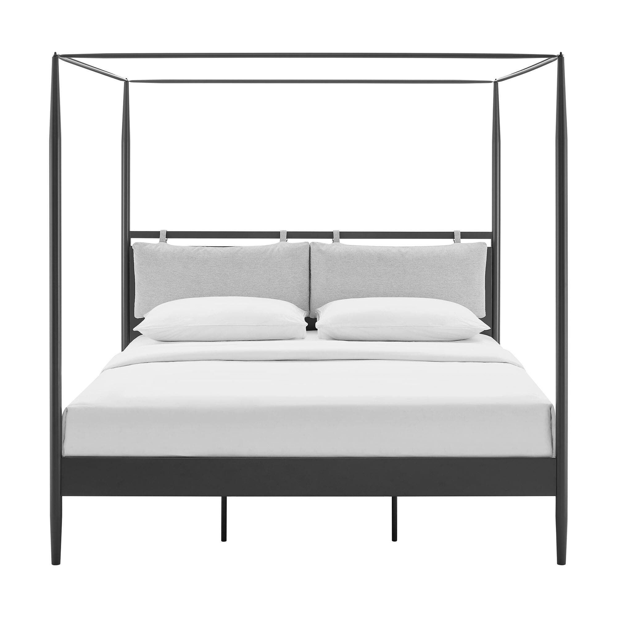 Modway Marlowe King Platform Bed, Gray, large