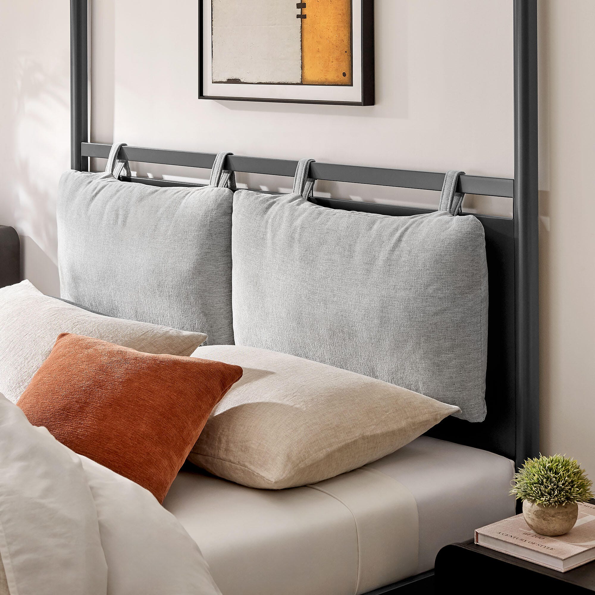 Modway Marlowe King Platform Bed, Gray, large