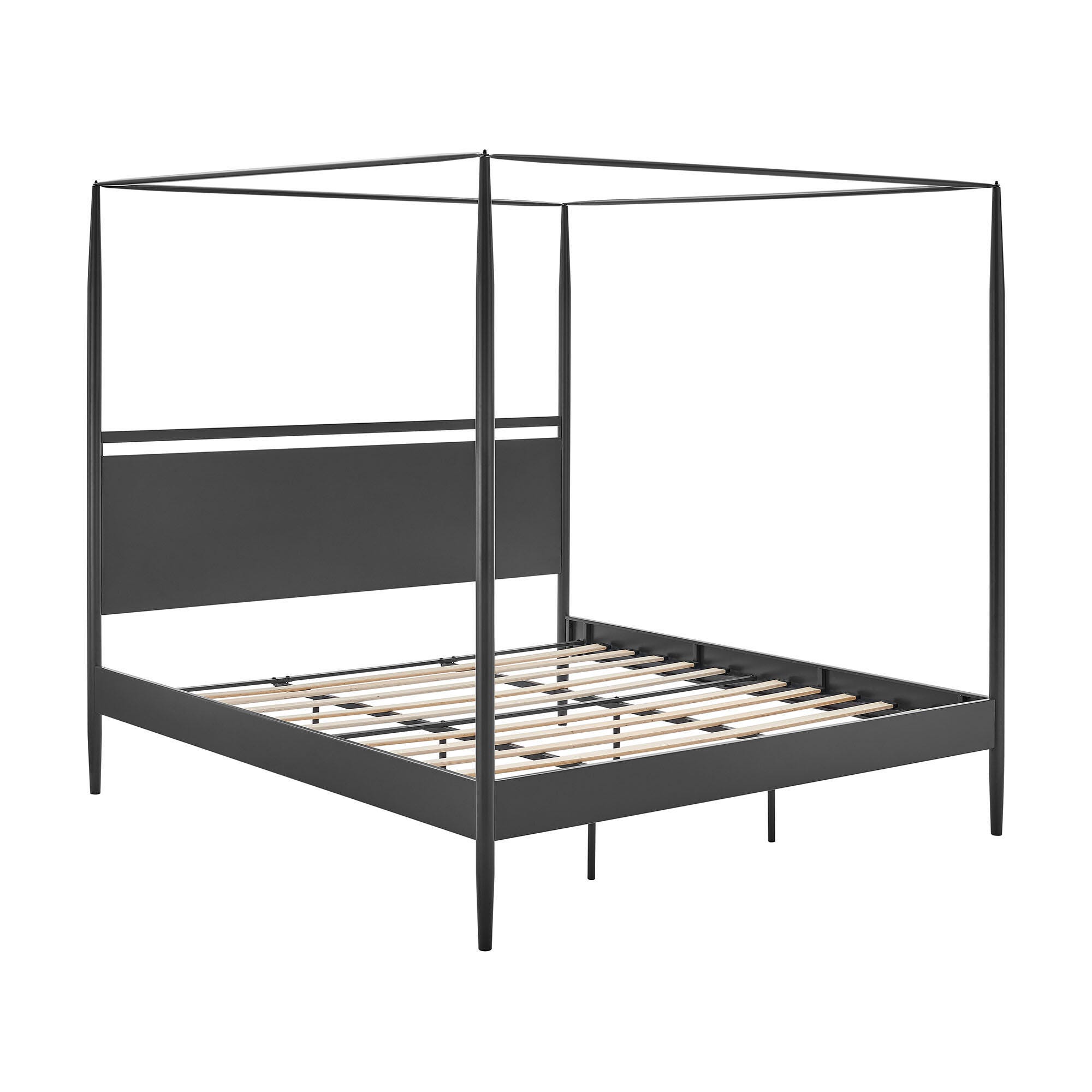 Modway Marlowe King Platform Bed, Gray, large