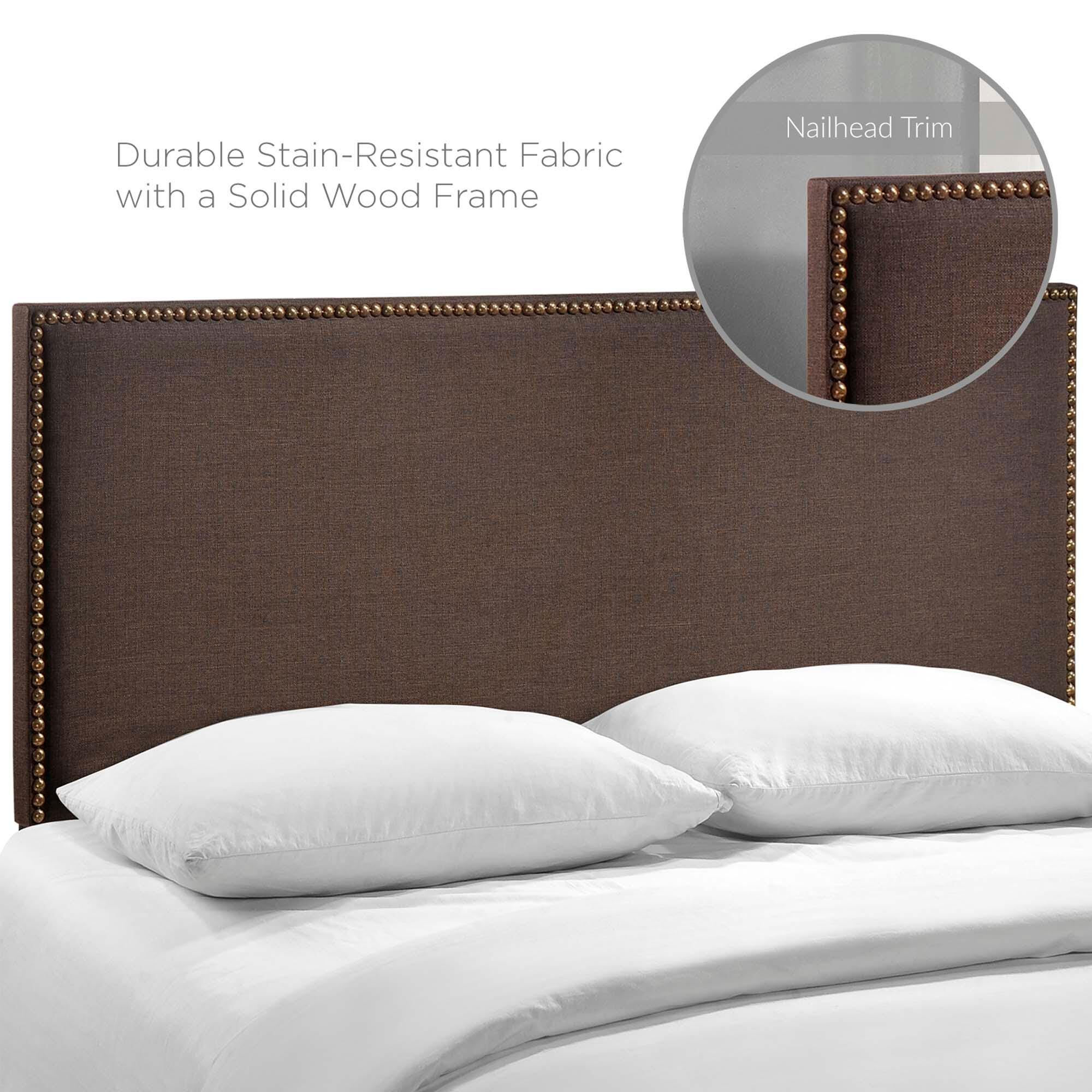 Modway Region Queen Headboard, Dark Brown, large
