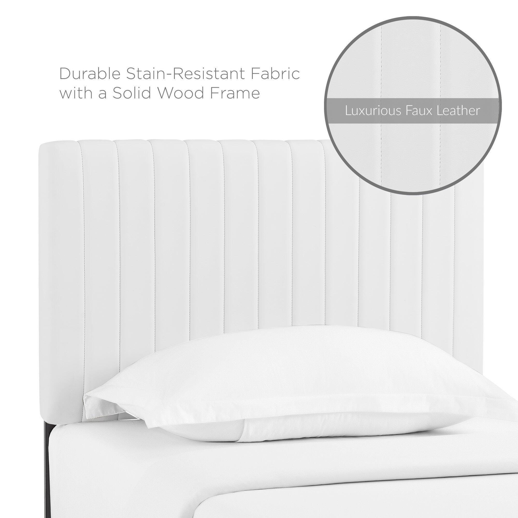 Modway Keira Twin Headboard, White, large