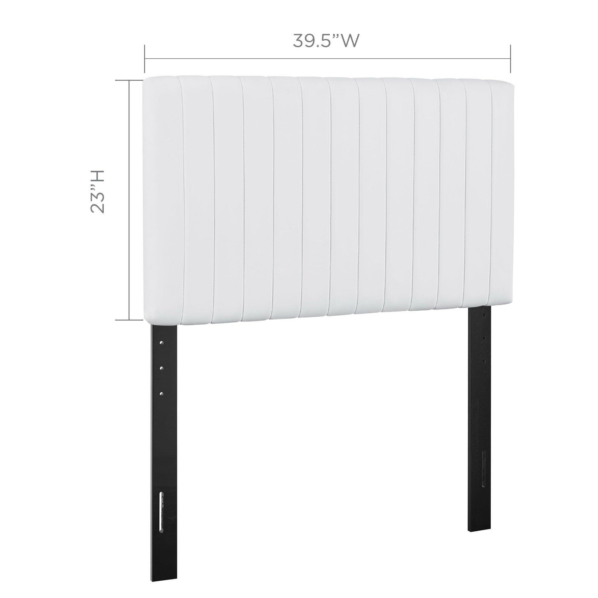 Modway Keira Twin Headboard, White, large