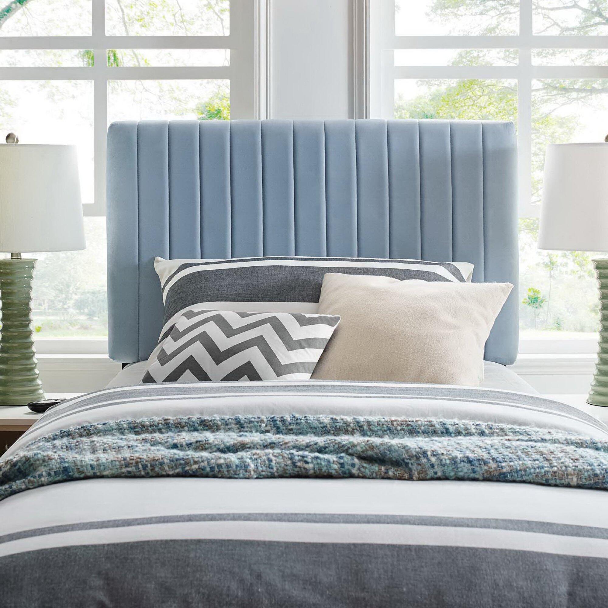 Modway Keira Twin Headboard, Light Blue, rollover