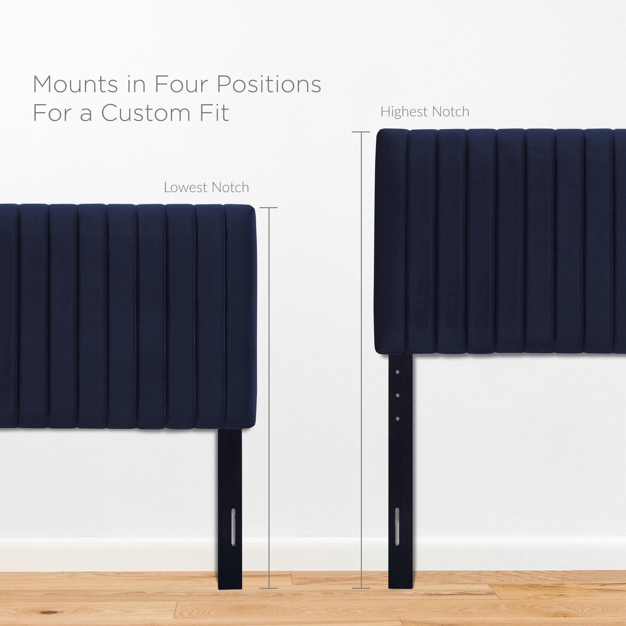 Modway Keira Twin Headboard, Midnight Blue, large