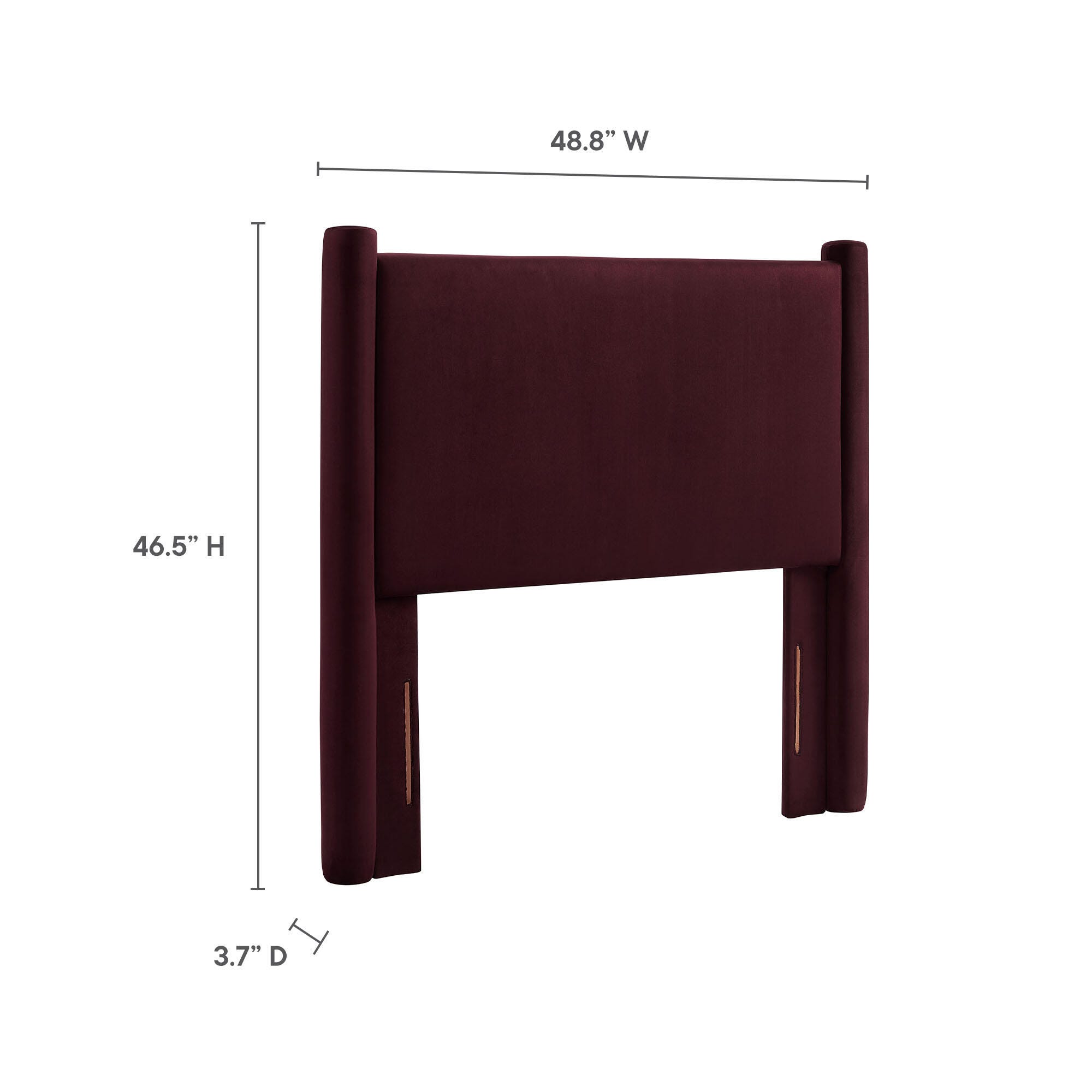 Modway Rael Twin Headboard, Purple, large
