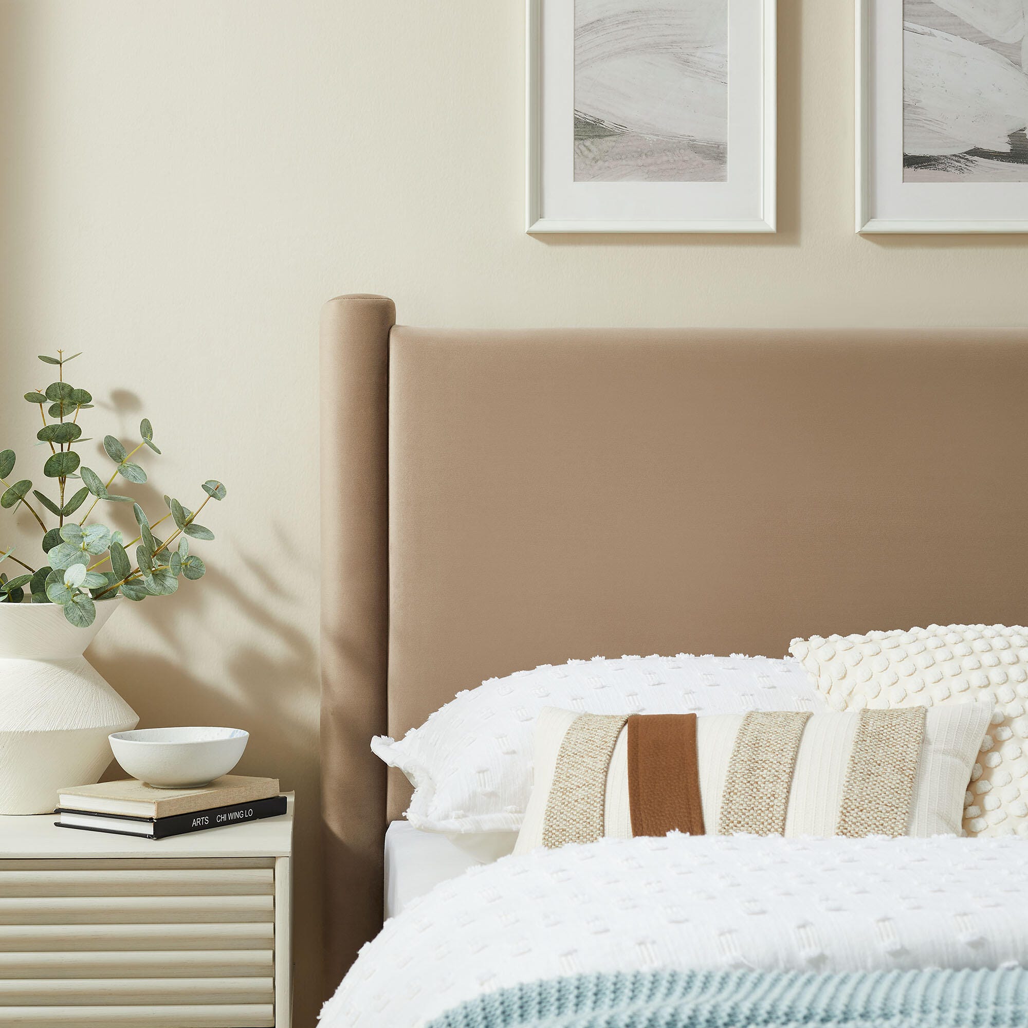 Modway Rael Twin Headboard, Taupe, large