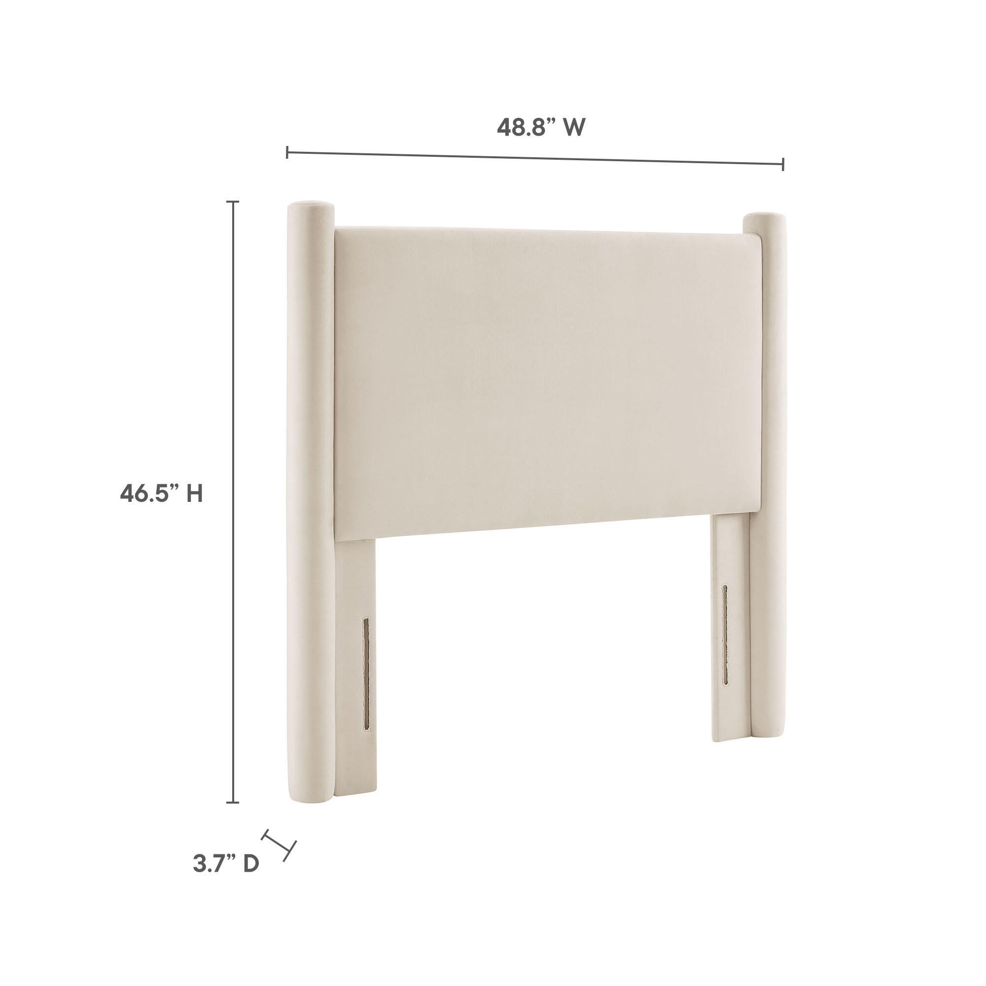 Modway Rael Twin Headboard, Ivory, large