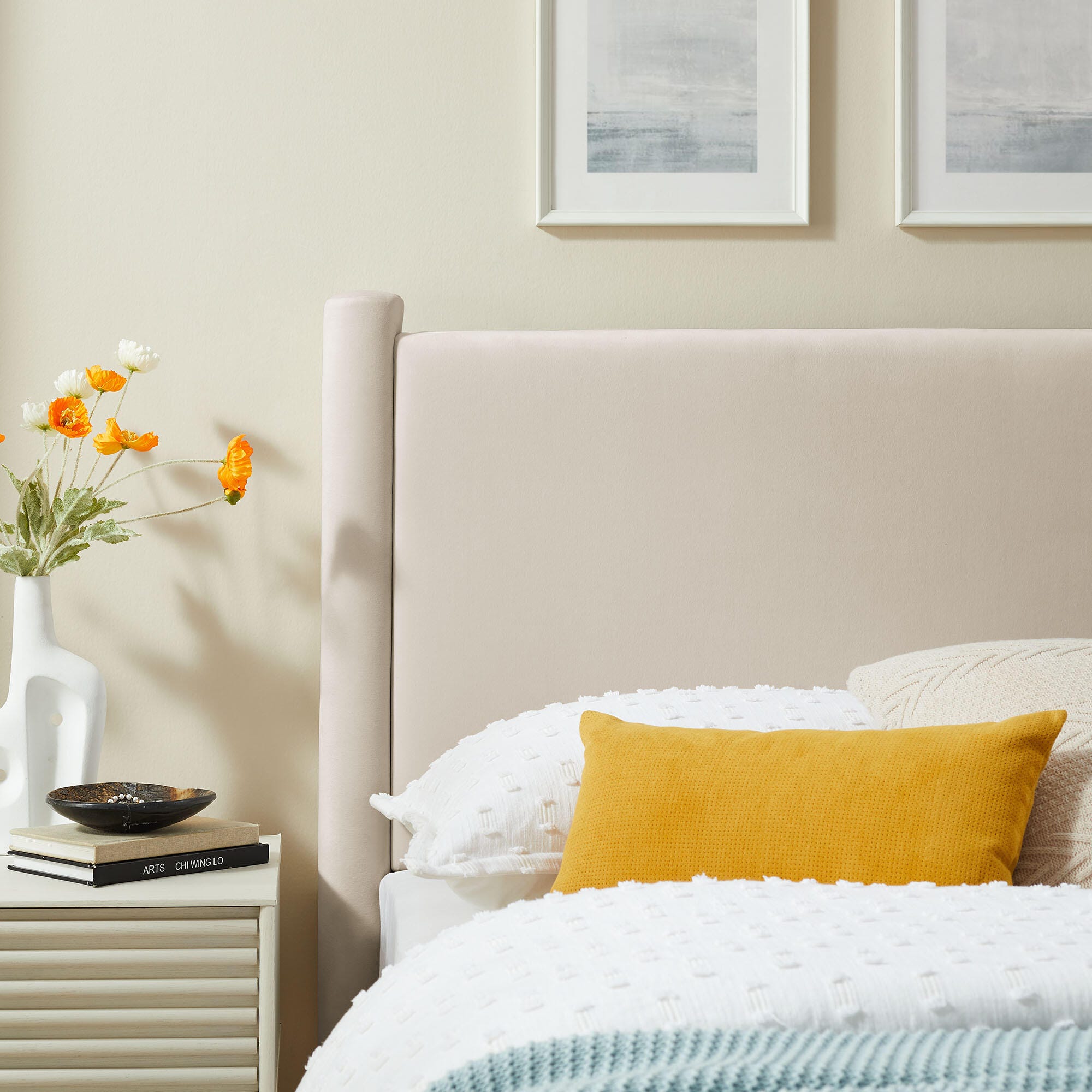 Modway Rael Twin Headboard, Ivory, large