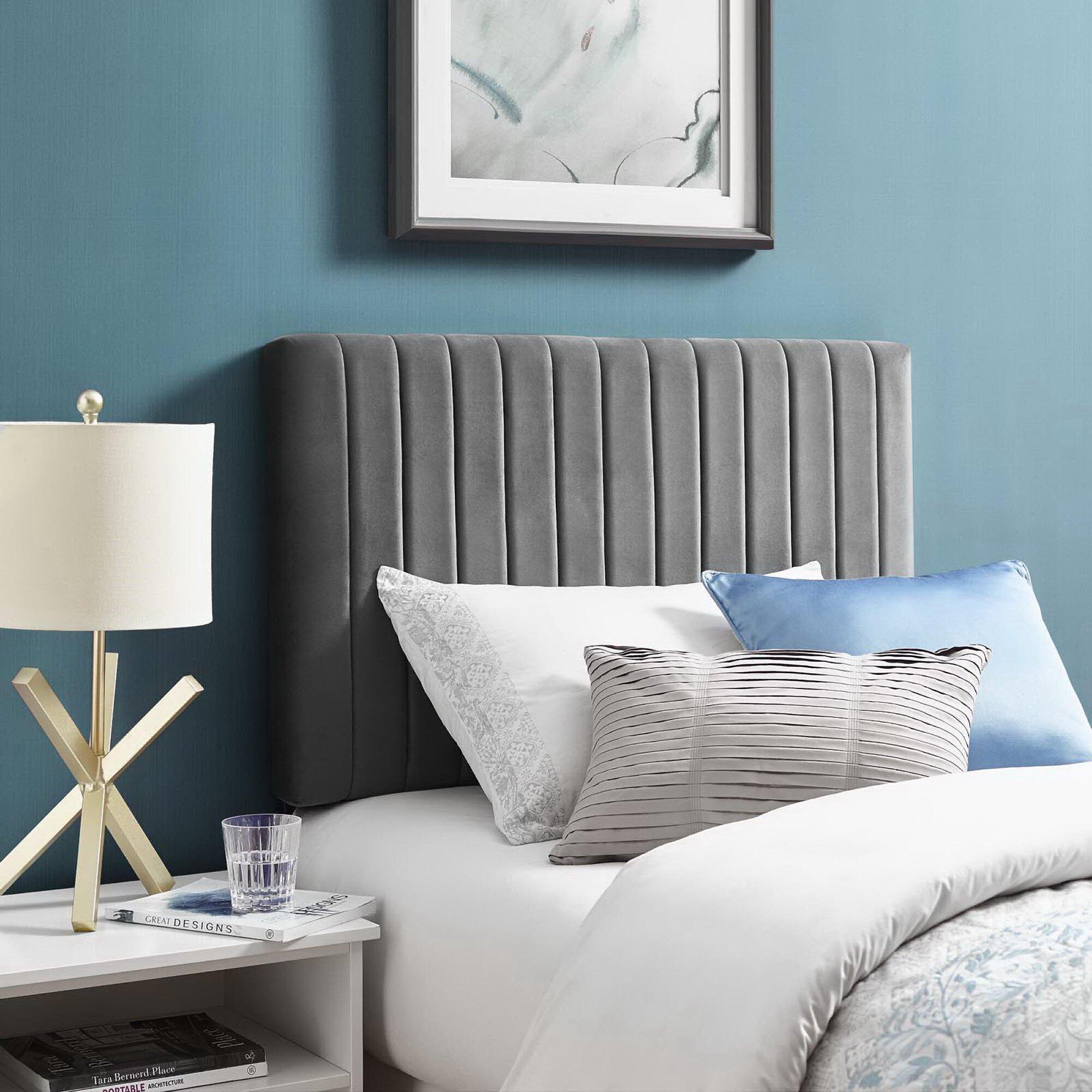 Modway Keira Twin Headboard, Charcoal Gray, rollover